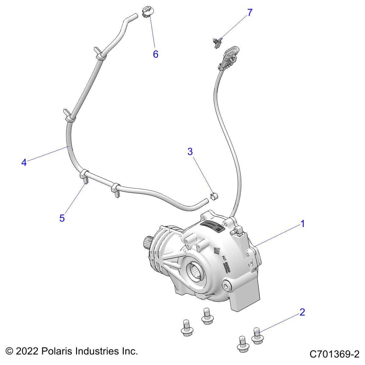 DRIVE TRAIN, FRONT GEARCASE MOUNTING - R22RRED4JA (C701369-2)