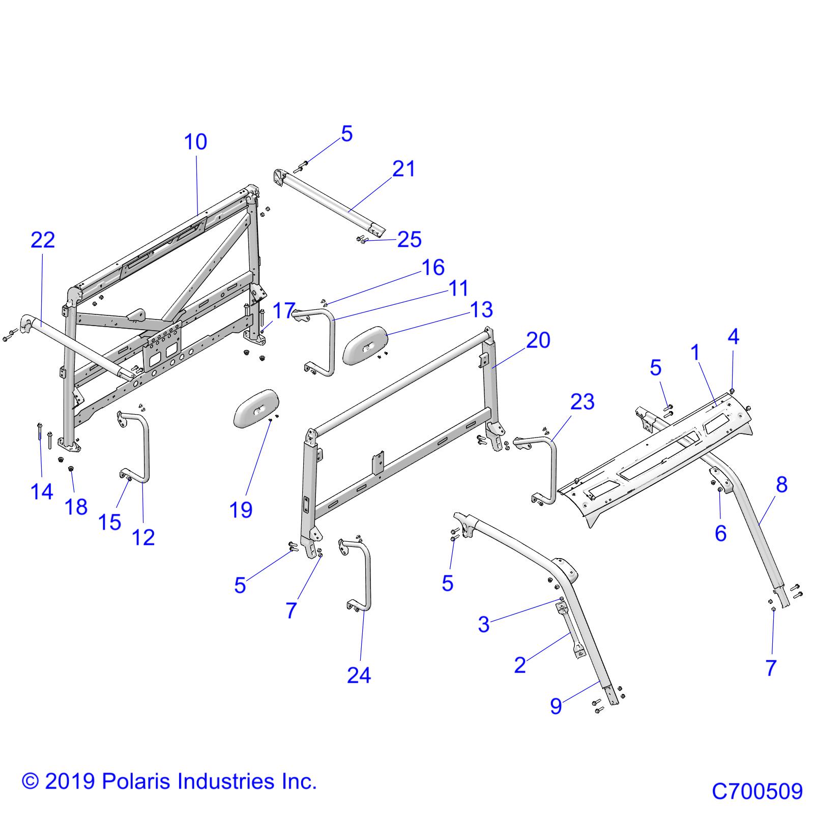 CHASSIS, CAB FRAME - D26P4ED4D4 (C700509)