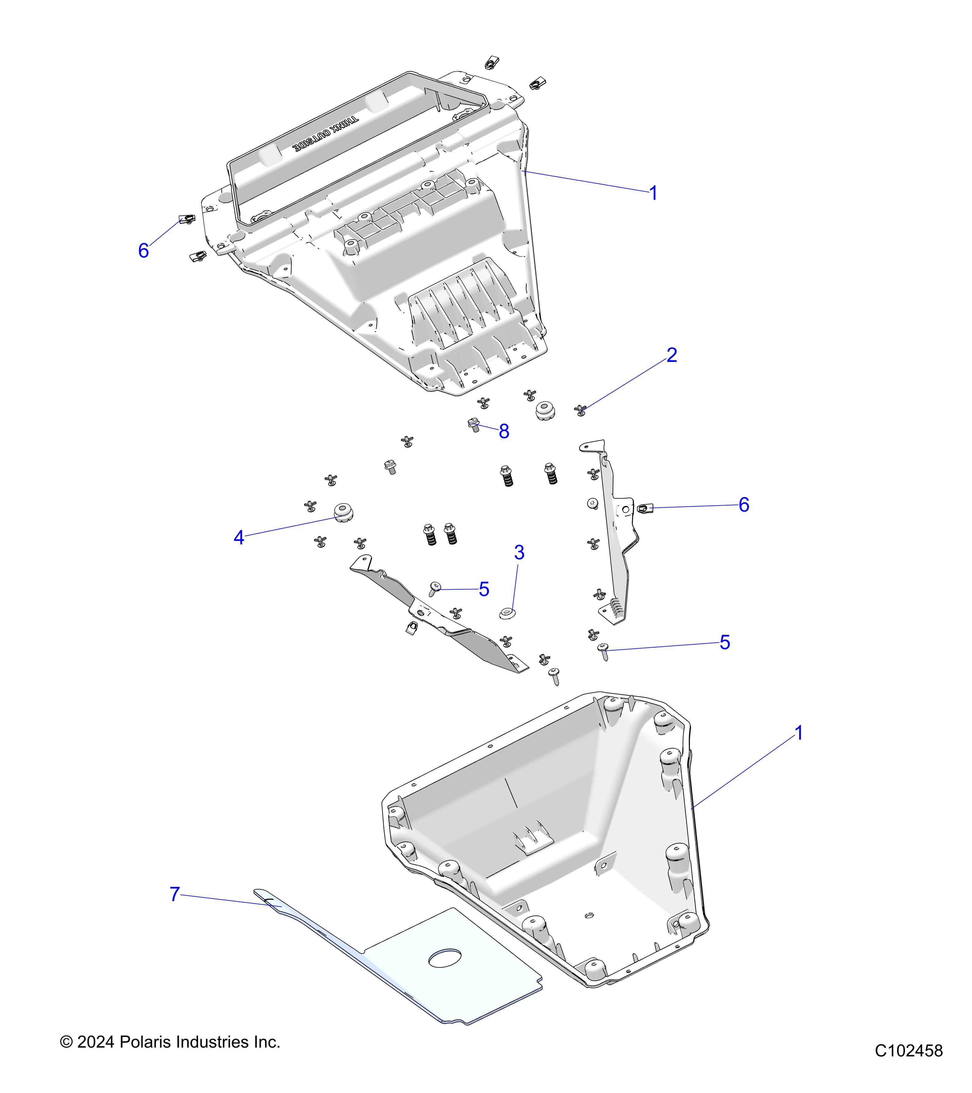 BODY, REAR BOX, STORAGE - A25SJE57CP (C102458)