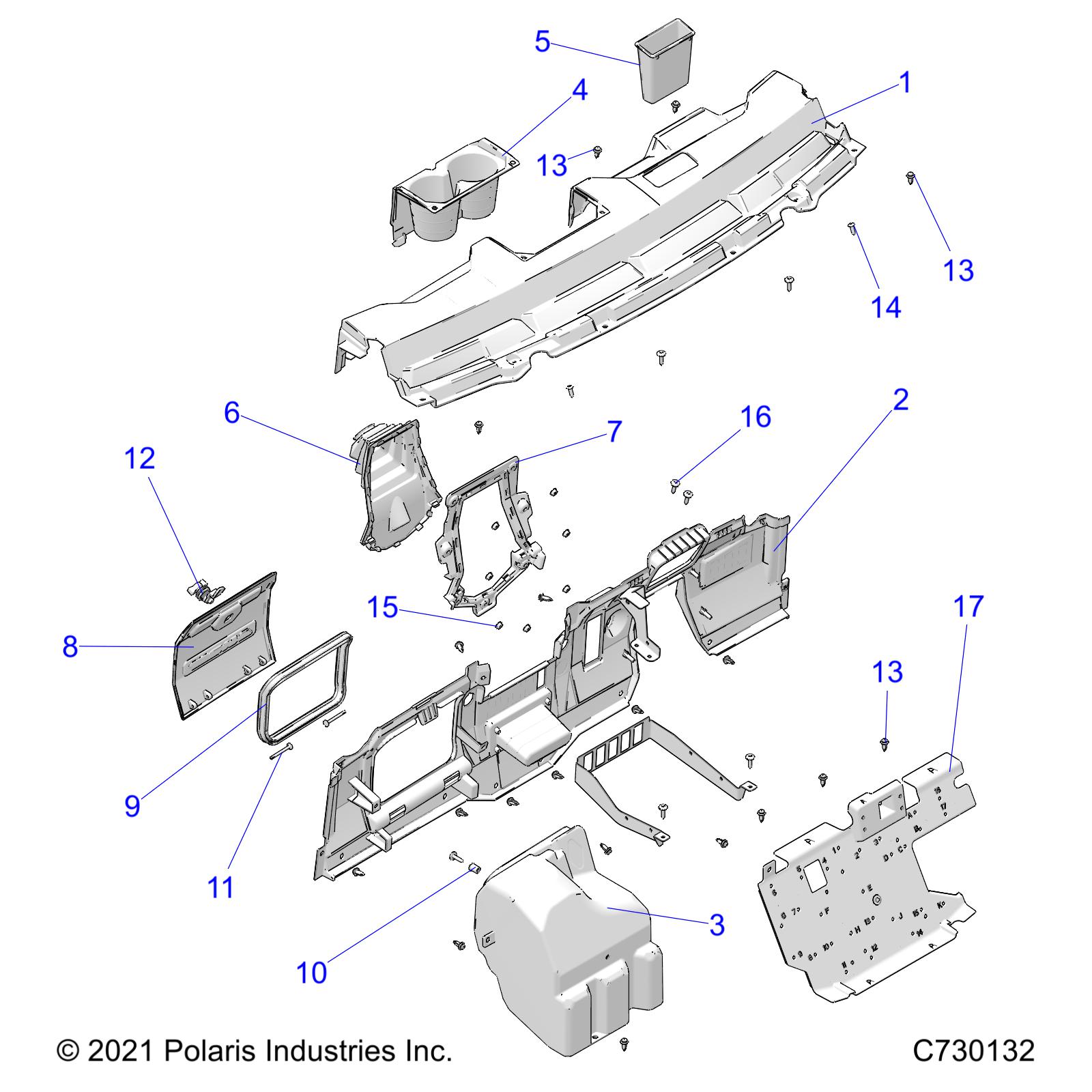 BODY, DASH  - R22M4A57B1/EB5/B9 (C730132)