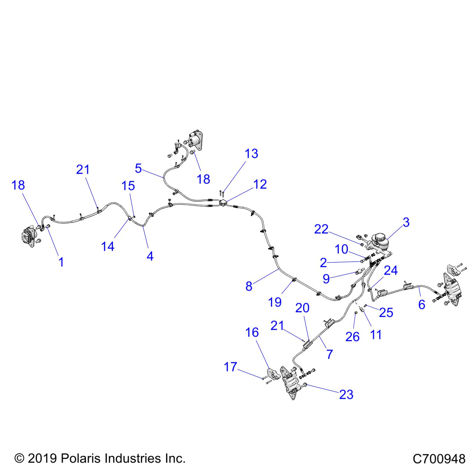 BRAKES, BRAKE LINES AND MASTER CYLINDER - R20RRX99A9/AA/AF/AP/AX/B9/BA/BF/BP/BX (C700563)