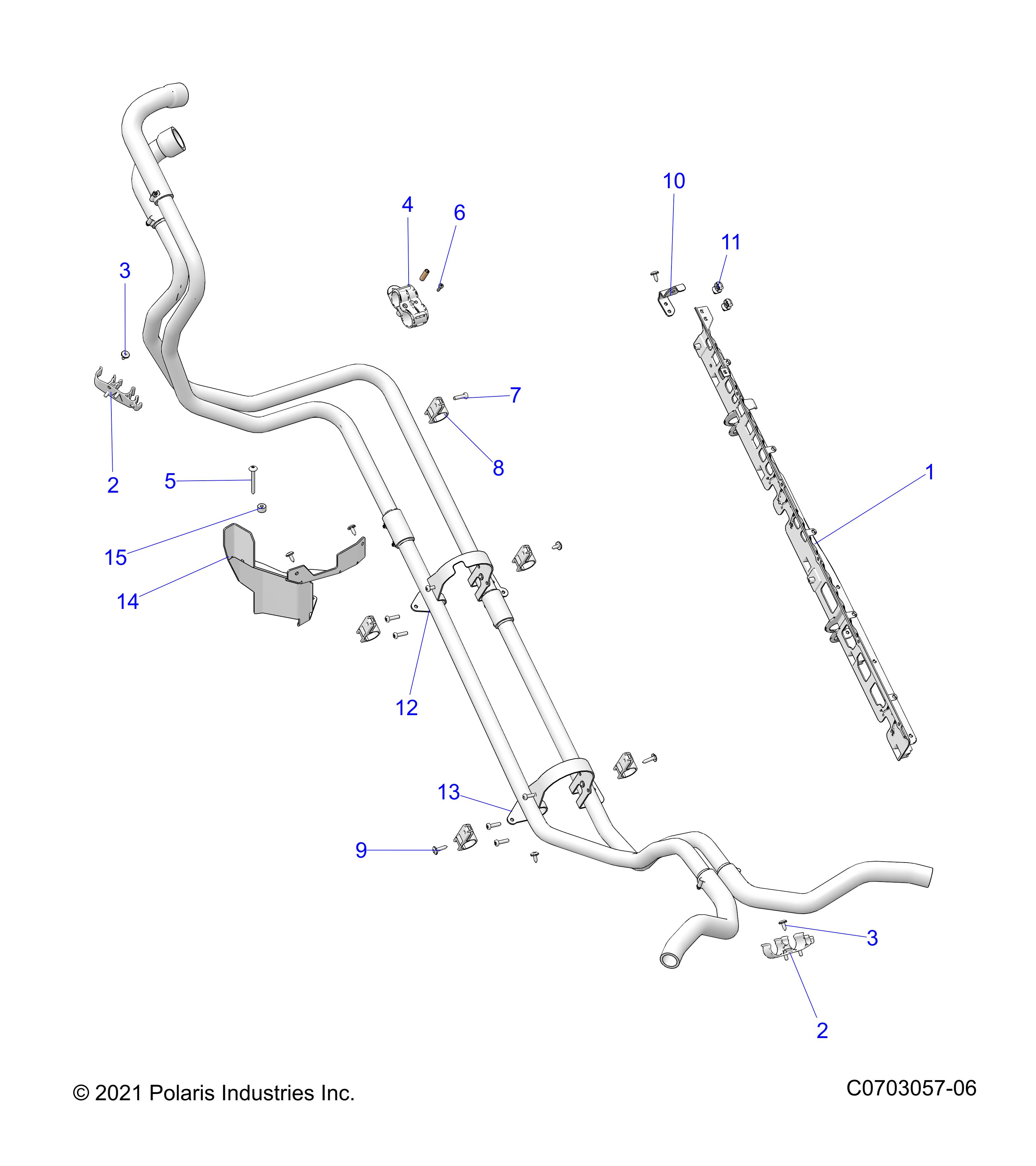 ENGINE, COOLING, HOSE MOUNTING - Z22RGL2KAP/AL/BK/BP/BT (C0703057-04)