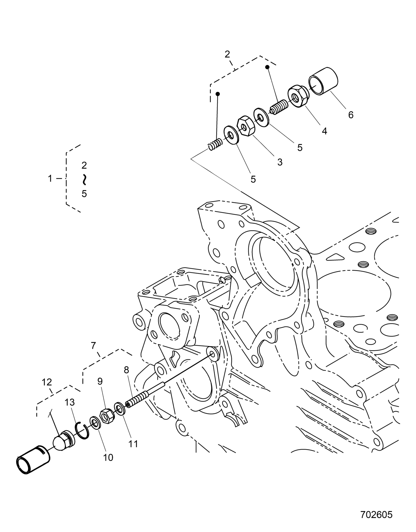 ENGINE, IDLE APPARATUS - D26P4ED4D4 (702605)