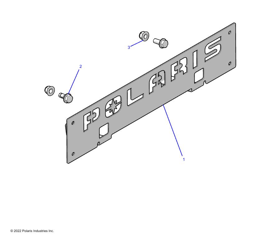 ELECTRICAL, FRONT REGISTRATION PLATE - A24SLS95FN (C102428)