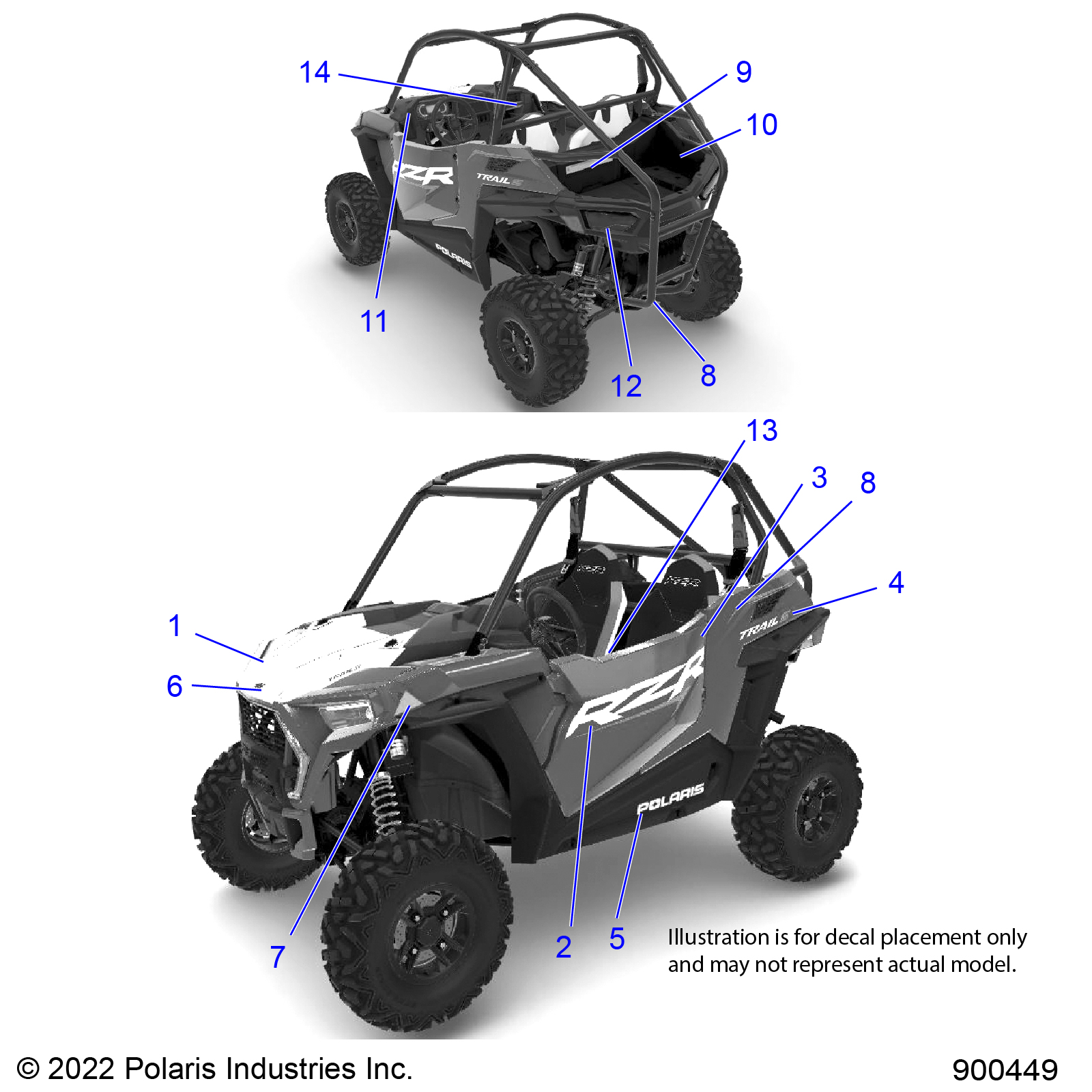 BODY, DECALS - Z22ASE99A5/B5 (21RZRS-1)