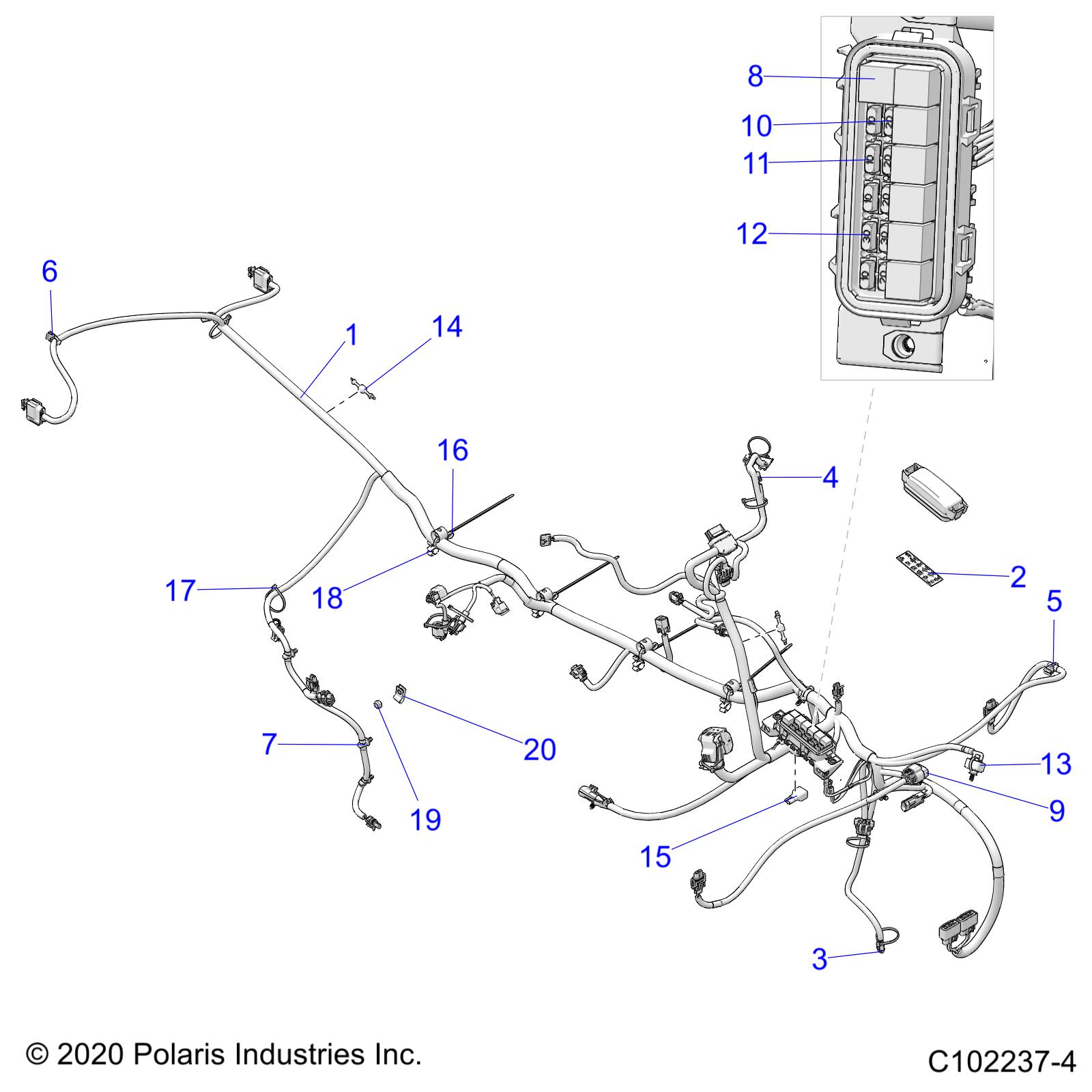 ELECTRICAL, HARNESS - A22SDA57A5 (C102237-4)