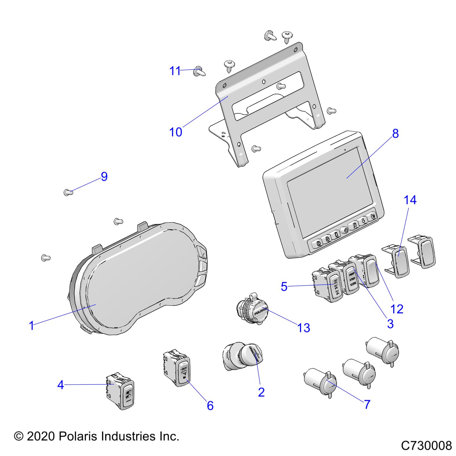 ELECTRICAL, DASH INSTRUMENTS - R21RSK99A9/AP/AW/B9/BP/BW (C730008)