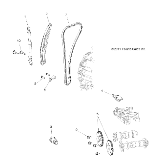 ENGINE, CAM CHAIN and SPROCKET - D23M2A57B4/G57B4/U57B4/W57B4 (49RGRCAM12RZR570)