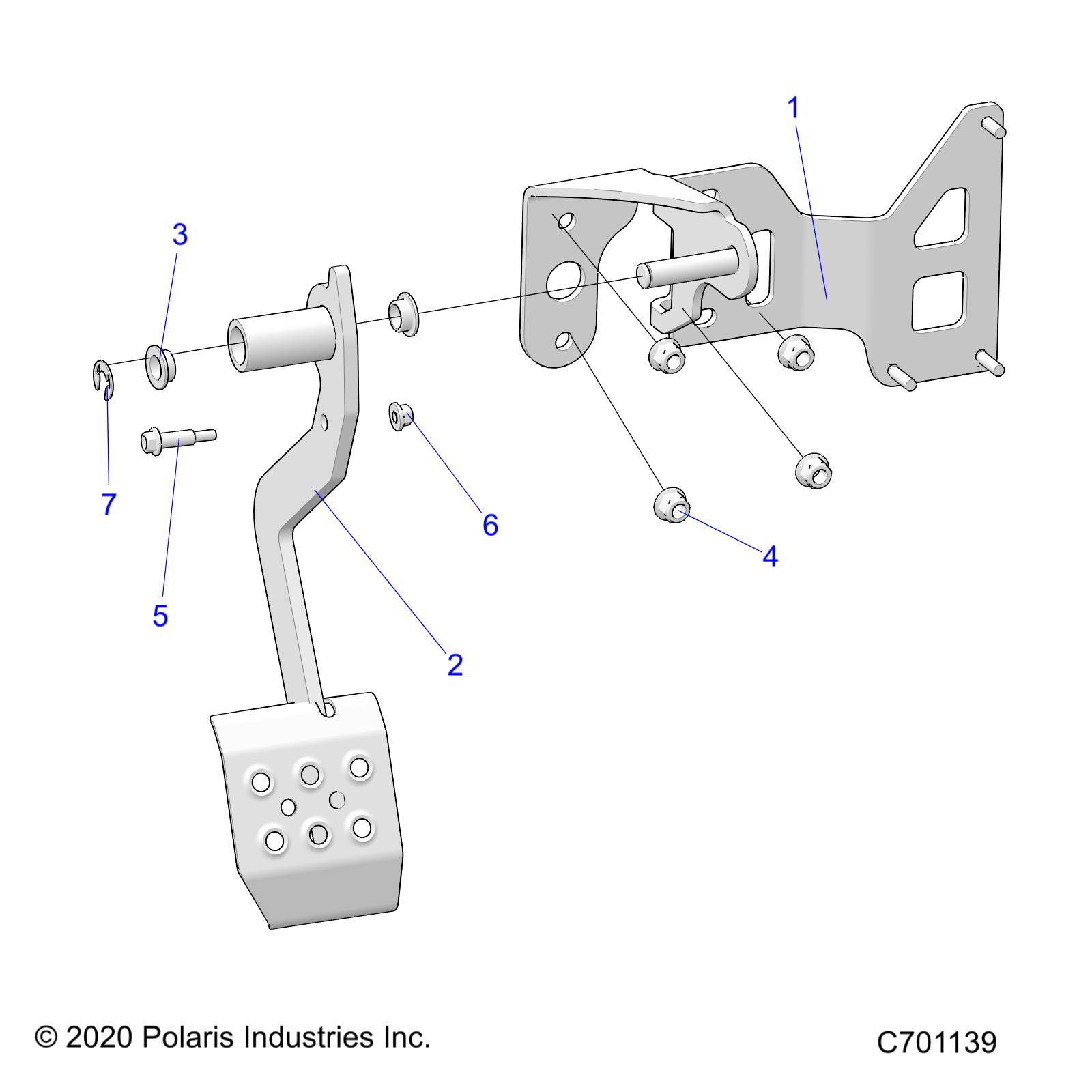 BRAKES, PEDAL - R21T6U99AP/AG/BP/BG (C701139)