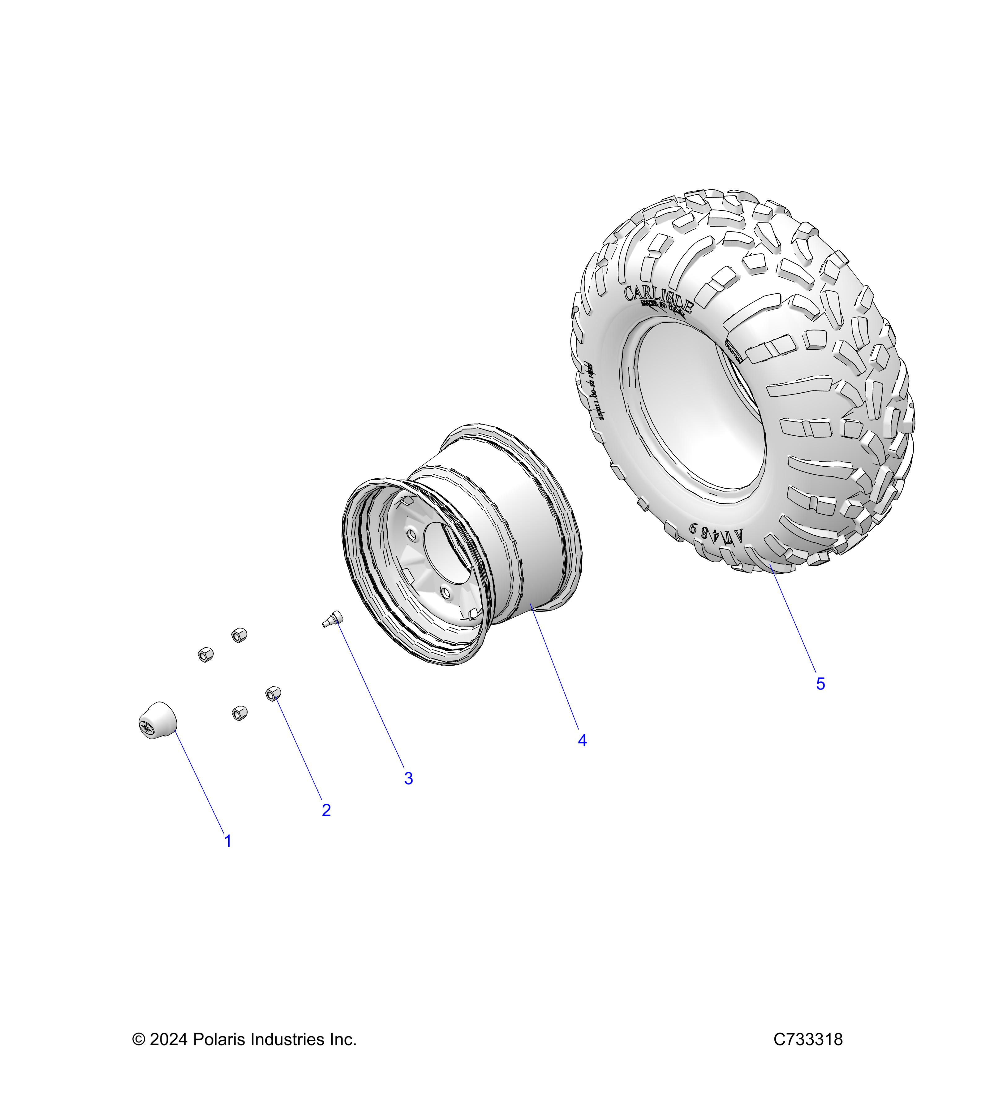 WHEELS, REAR - R25T6A99A1/B1 (C733318)