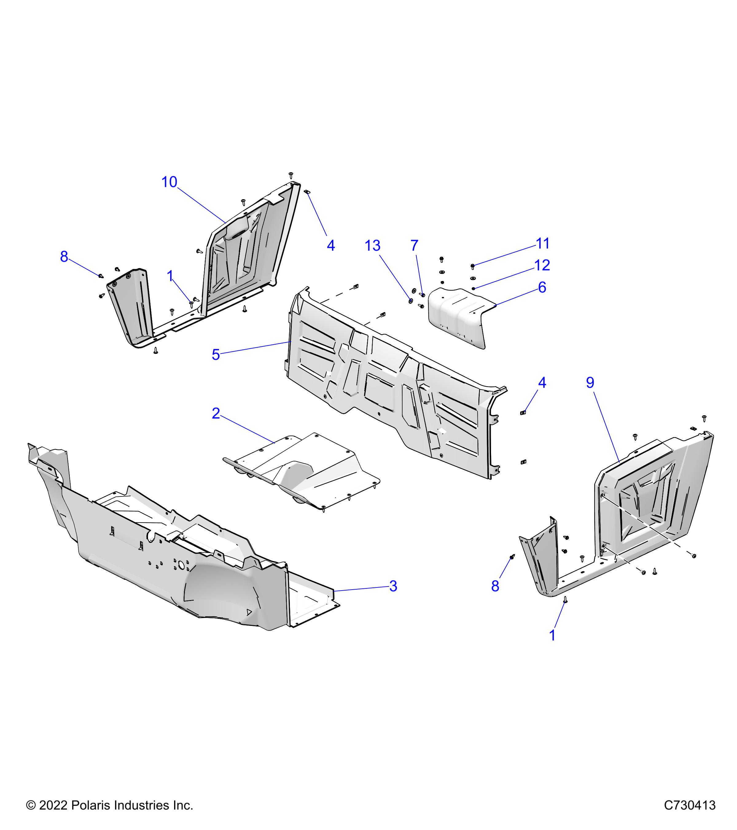 BODY, FLOOR and FENDERS - R24CCA57A1 (C730413)