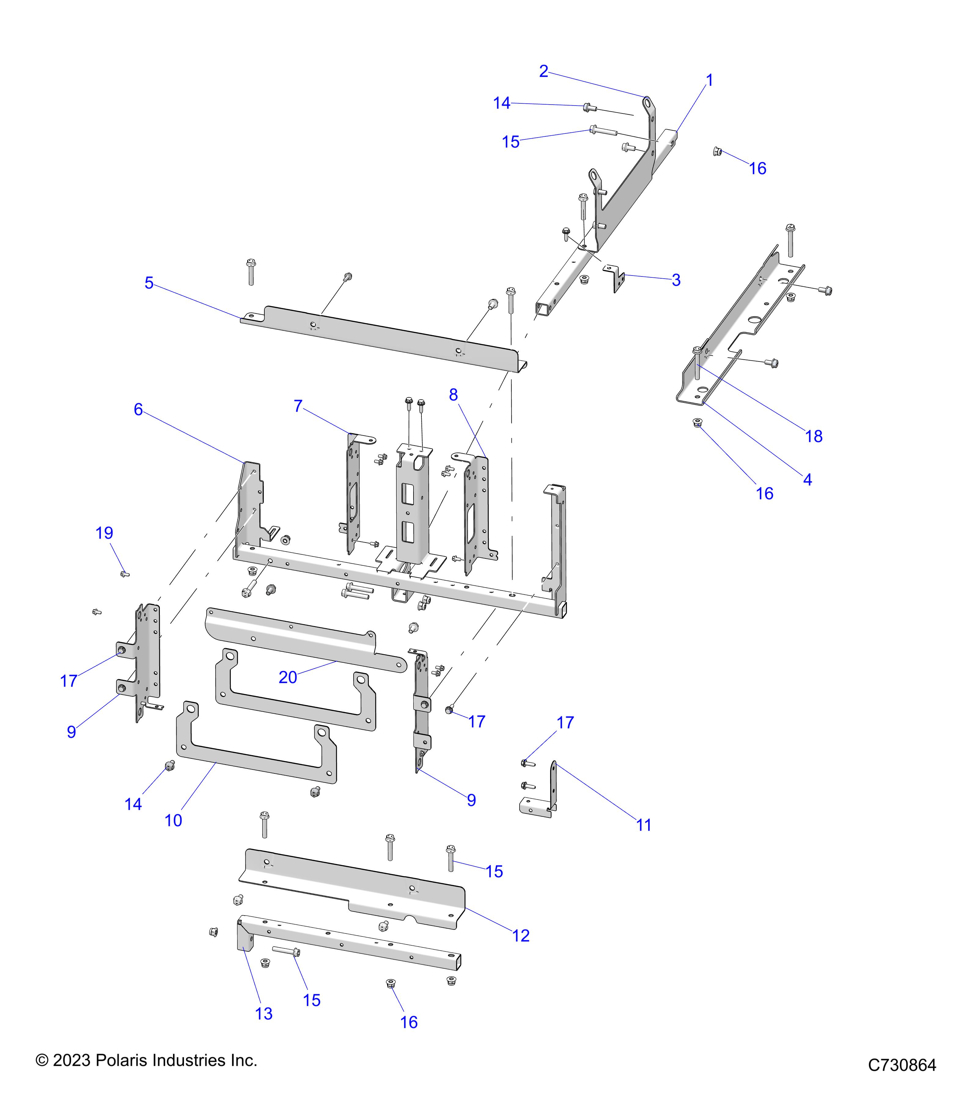 ELECTRICAL, BATTERY, MOUNTING, PT R24E3GC4FD/SC4CD/SC4FD (C730384)