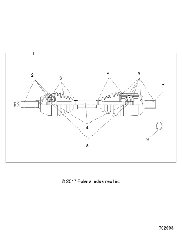 DRIVE TRAIN, FRONT DRIVE SHAFT - R23M4A57B1/EB4/B9 (702093)