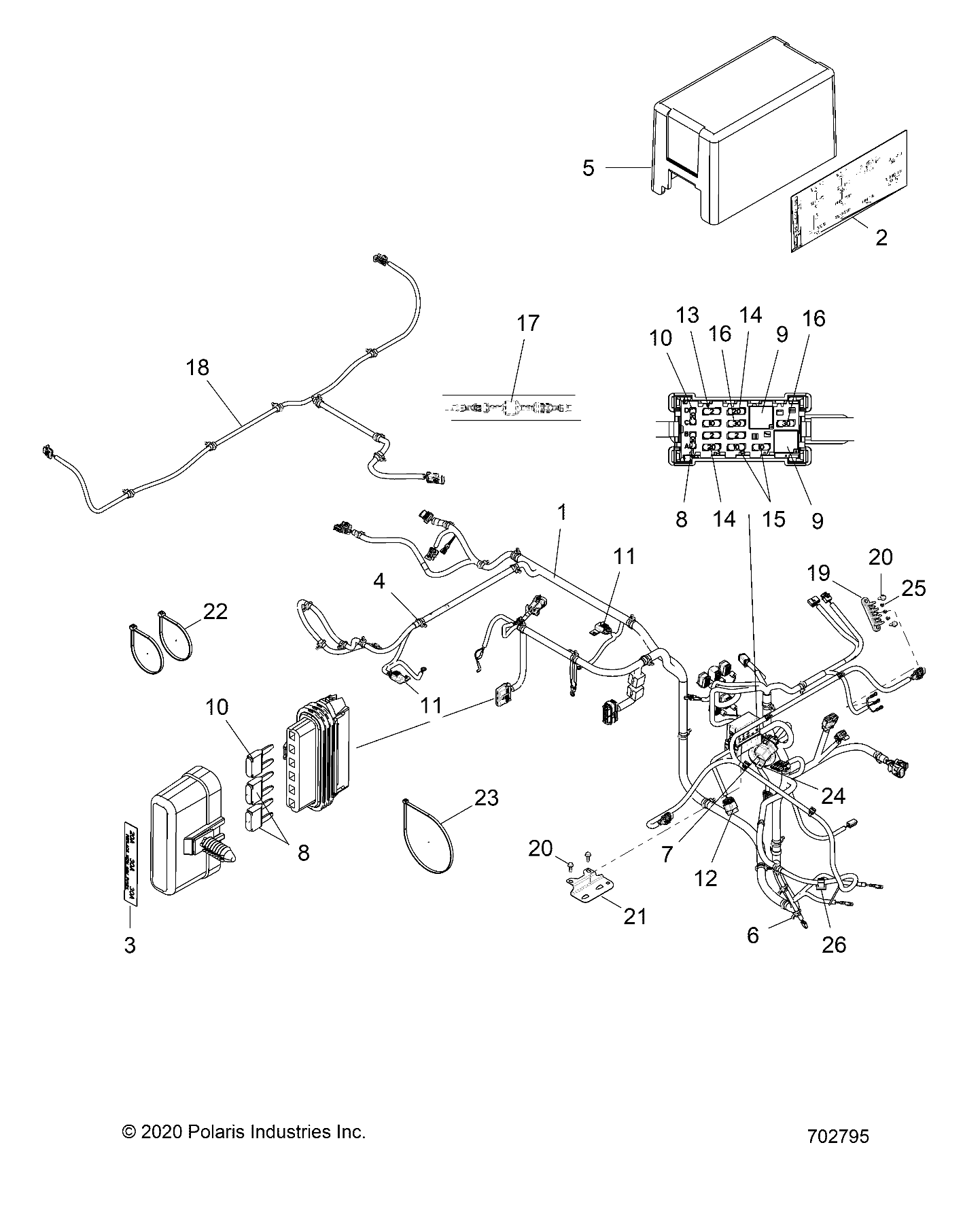 ELECTRICAL, WIRE HARNESSES - R20MAAE4F4/F9 (702795)