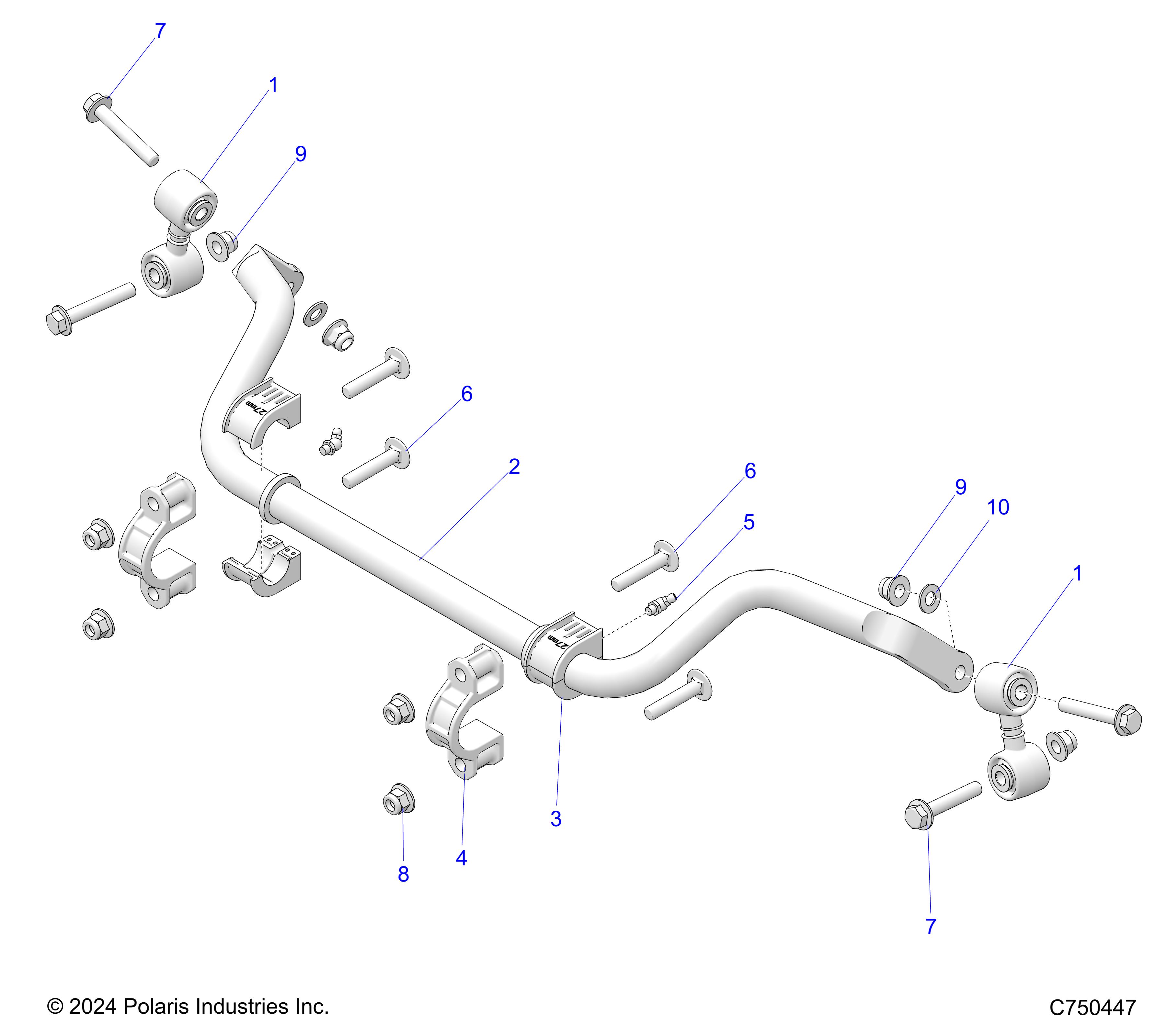 SUSPENSION, REAR, STABILIZER BAR - Z25ASE99P5 (C750447)