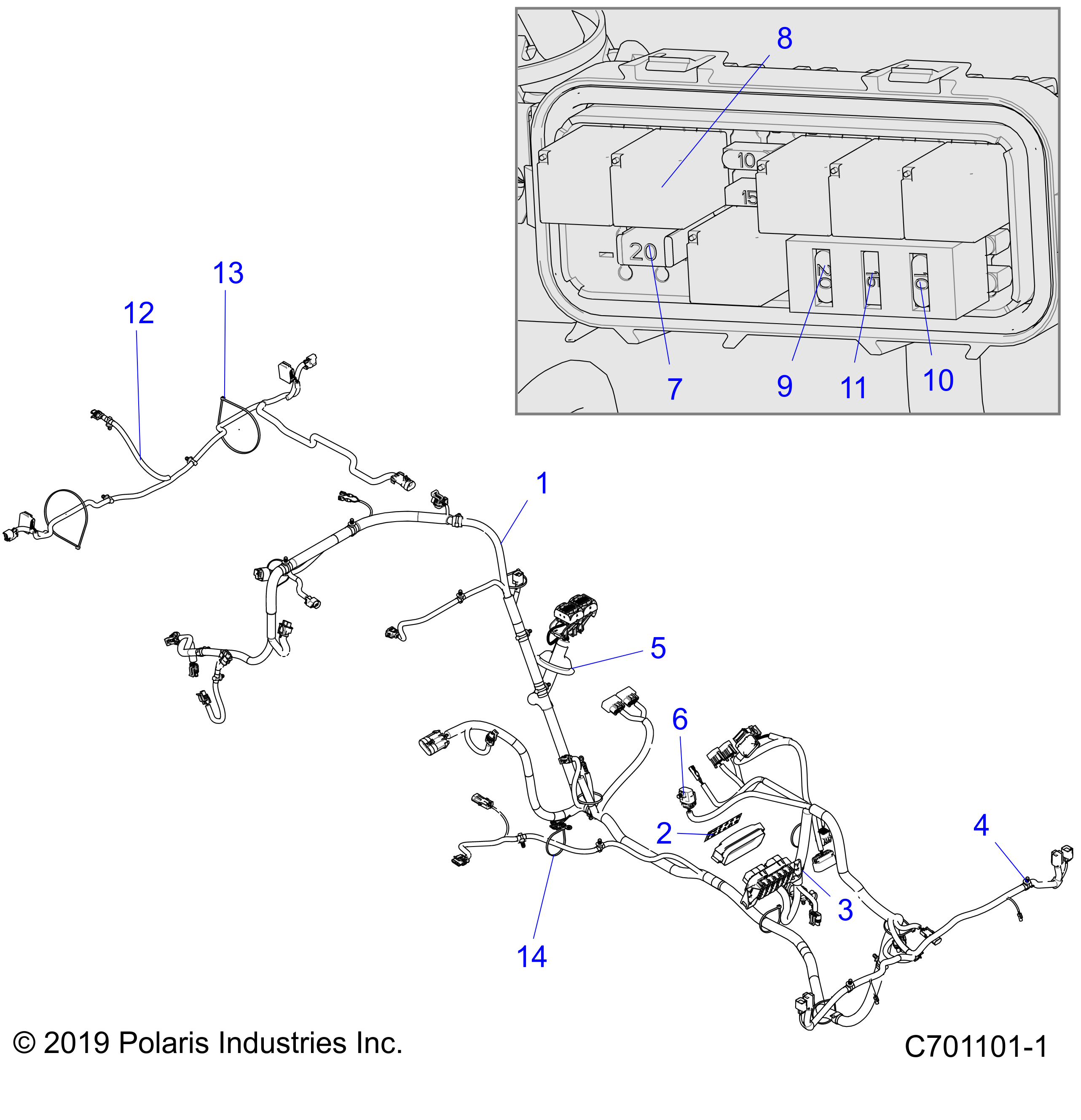 ELECTRICAL, WIRE HARNESS - Z21CHA57K2 (C704031-1)