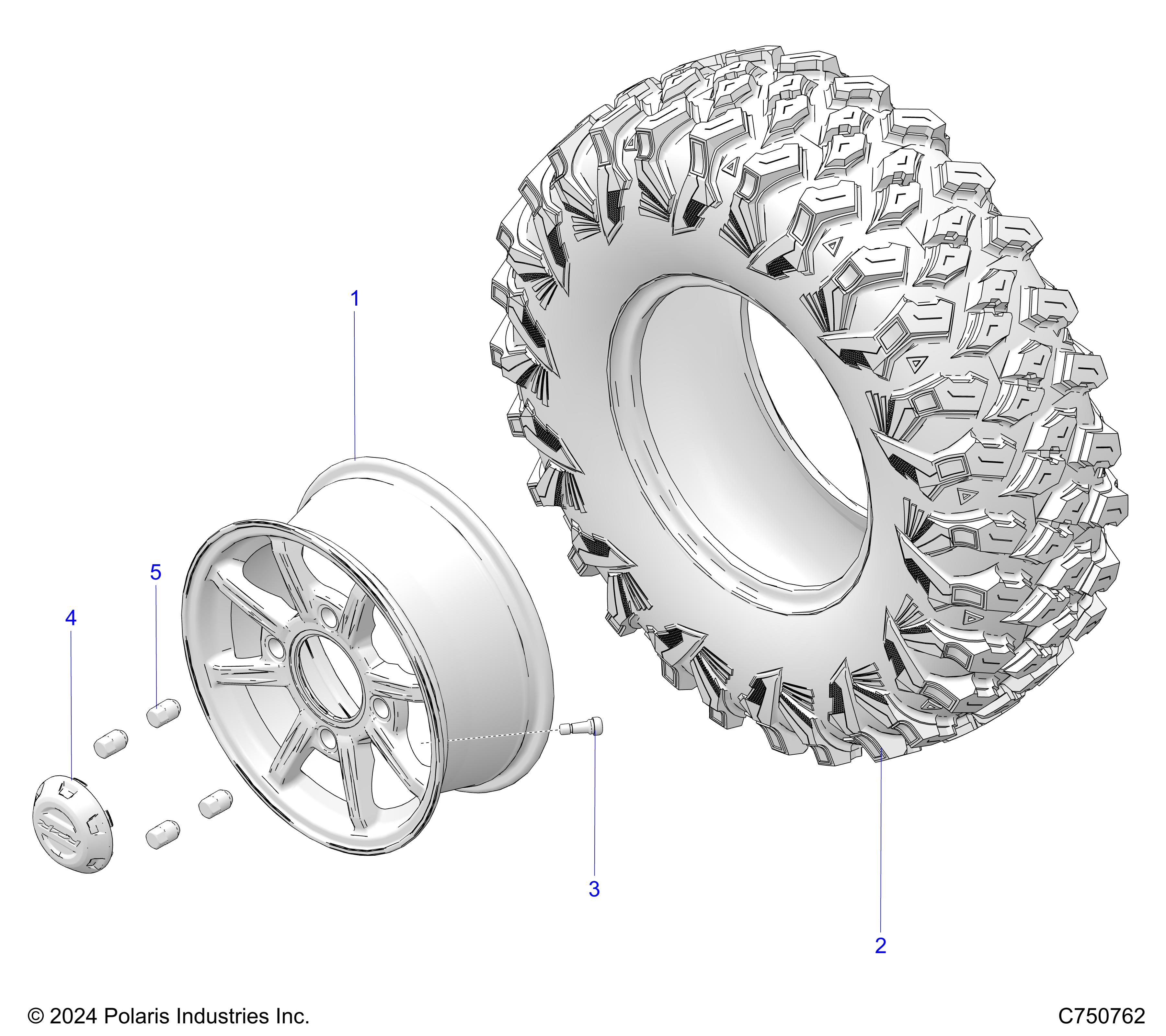 WHEELS, FRONT - Z25X4B92AP/BP (C750761)