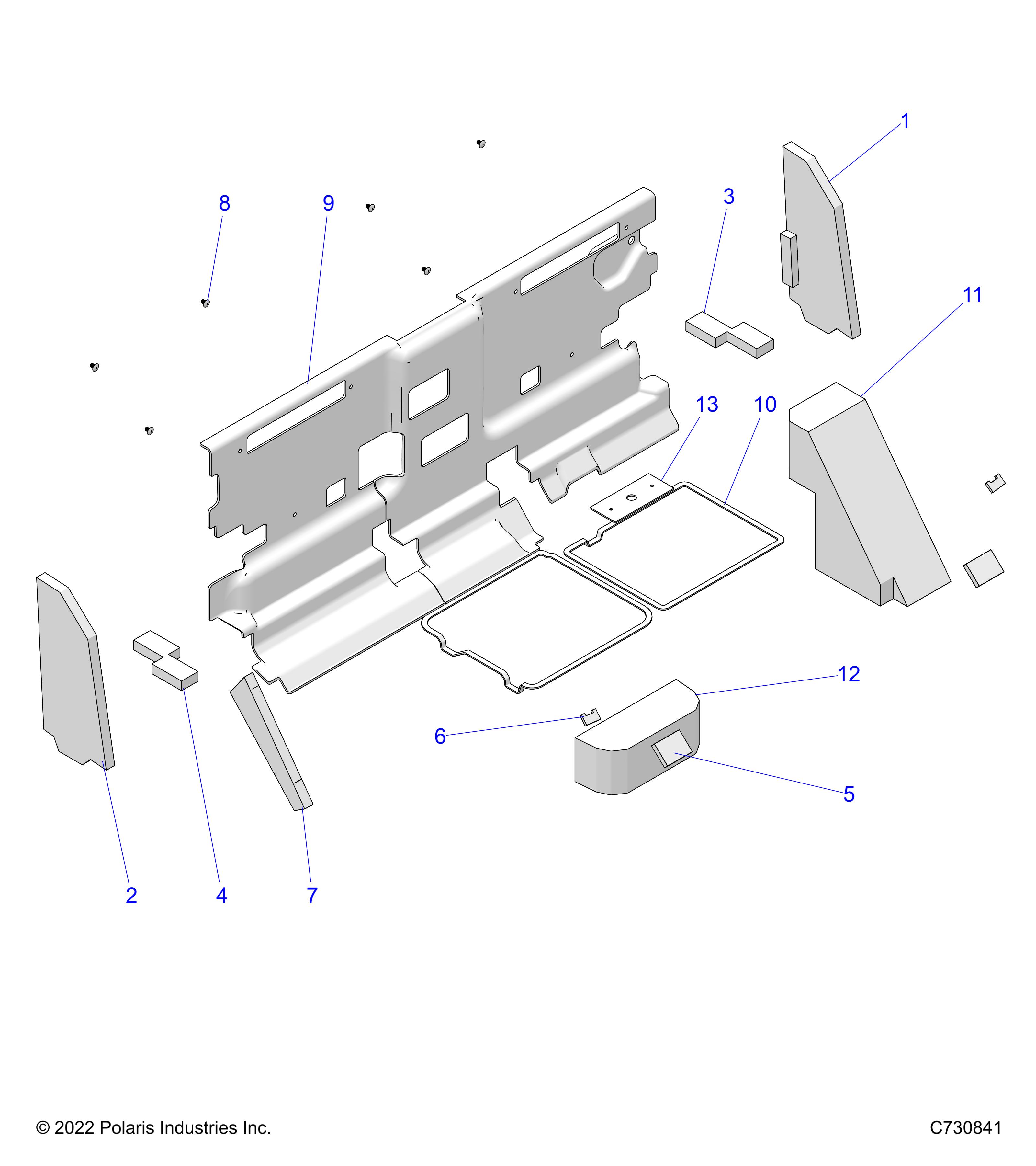 BODY, CAB FOAM AND REAR PANEL - R24RSU99AJ/AK/AZ/A9/BJ/BK/BZ/B9 (C730841)