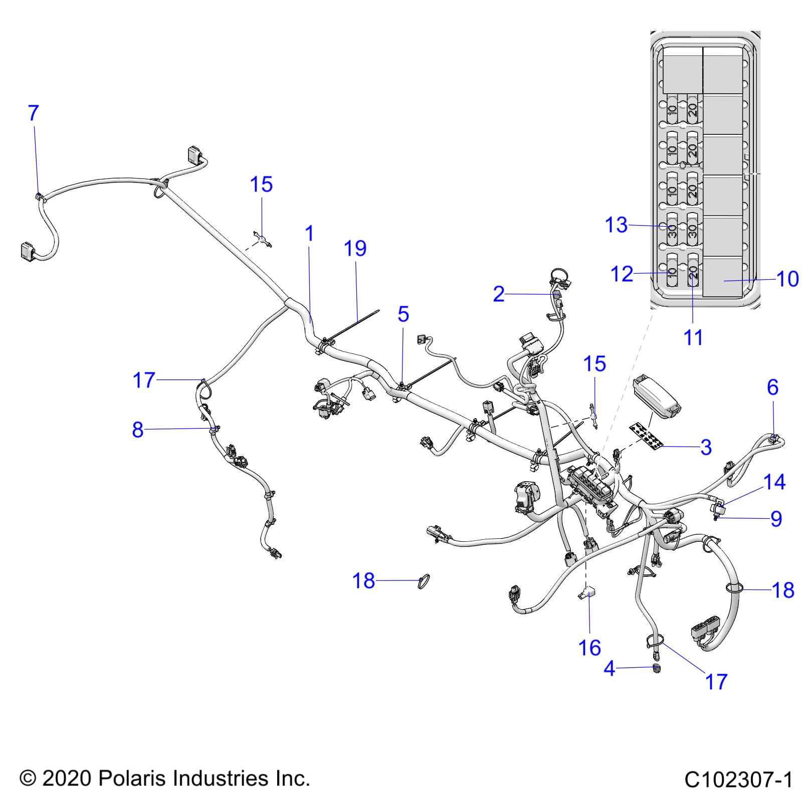 ELECTRICAL, MAIN WIRE HARNESS - A22SJE57AX/BX (C102307-1)