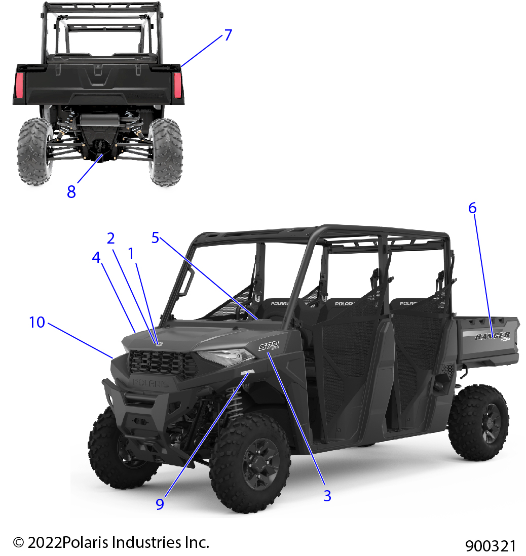 BODY, DECALS, GRAPHIC- R22M4A57B1/EB5/B9 (900321)