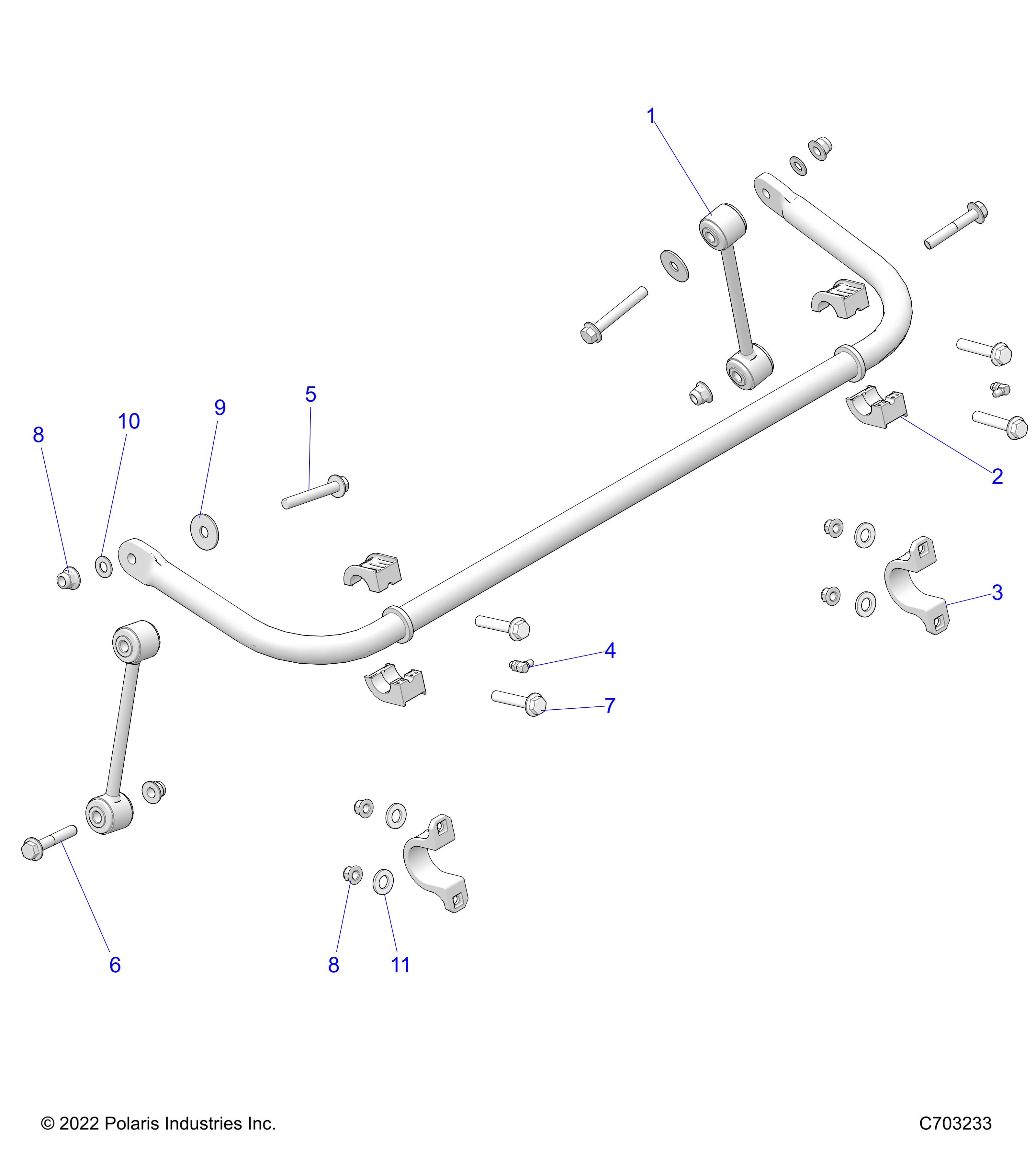 SUSPENSION, STABILIZER BAR, REAR - Z23N4E99NR (C703233)