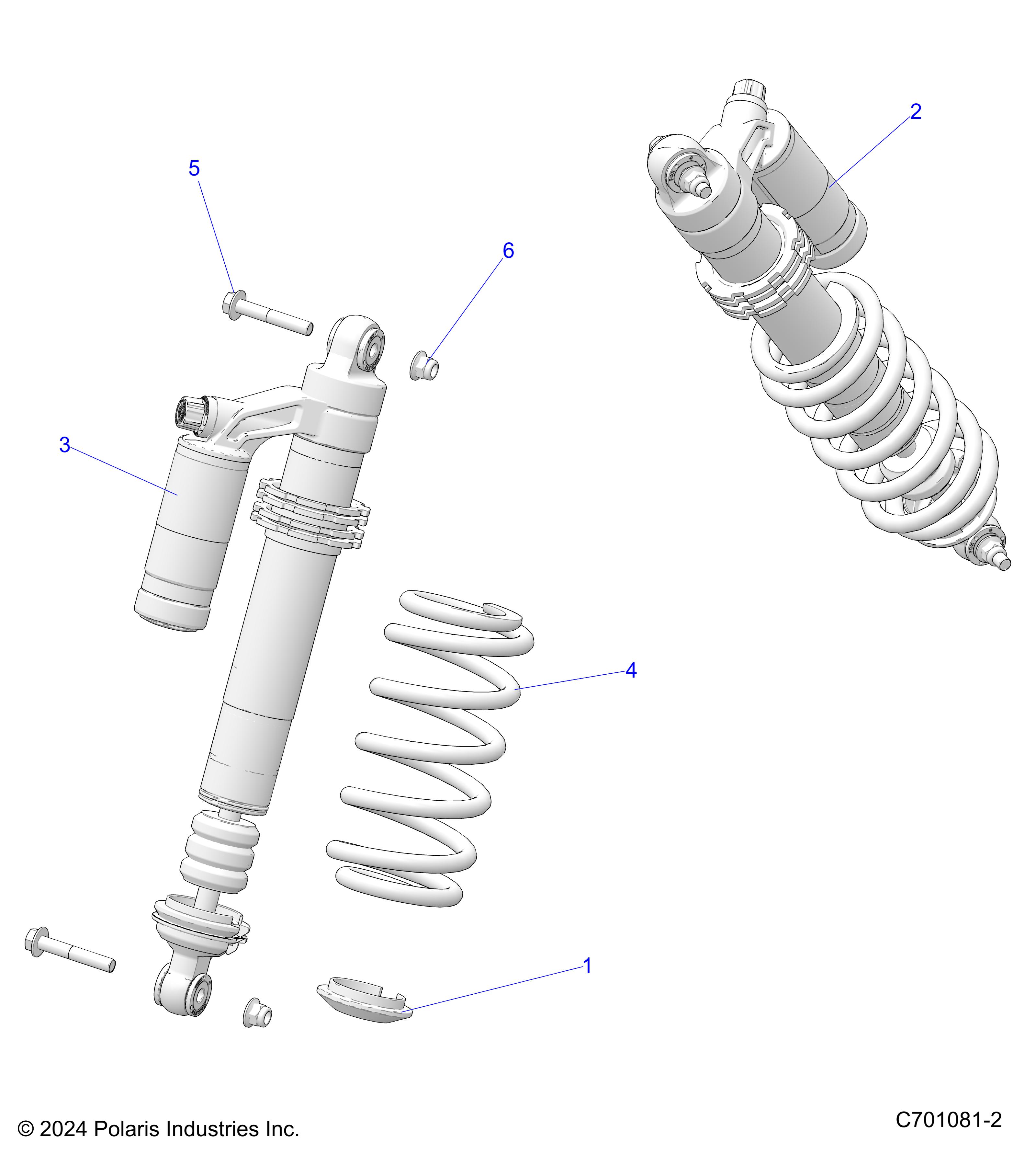 SUSPENSION, FRONT SHOCK MOUNTING - Z25ASE99P5 (C701081-2)