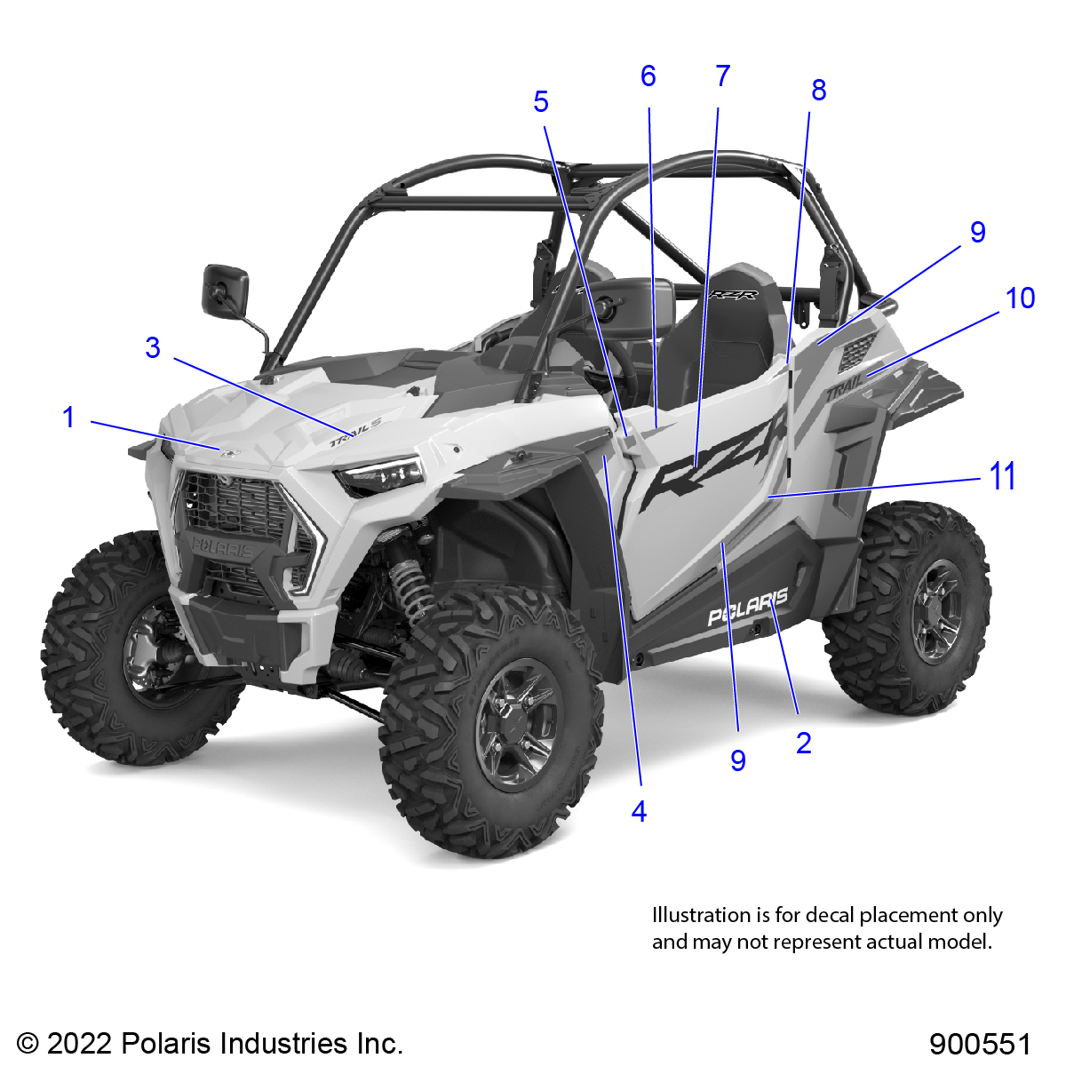 BODY, DECALS GRAPHICS- Z24ASE99P5 (900551-01)