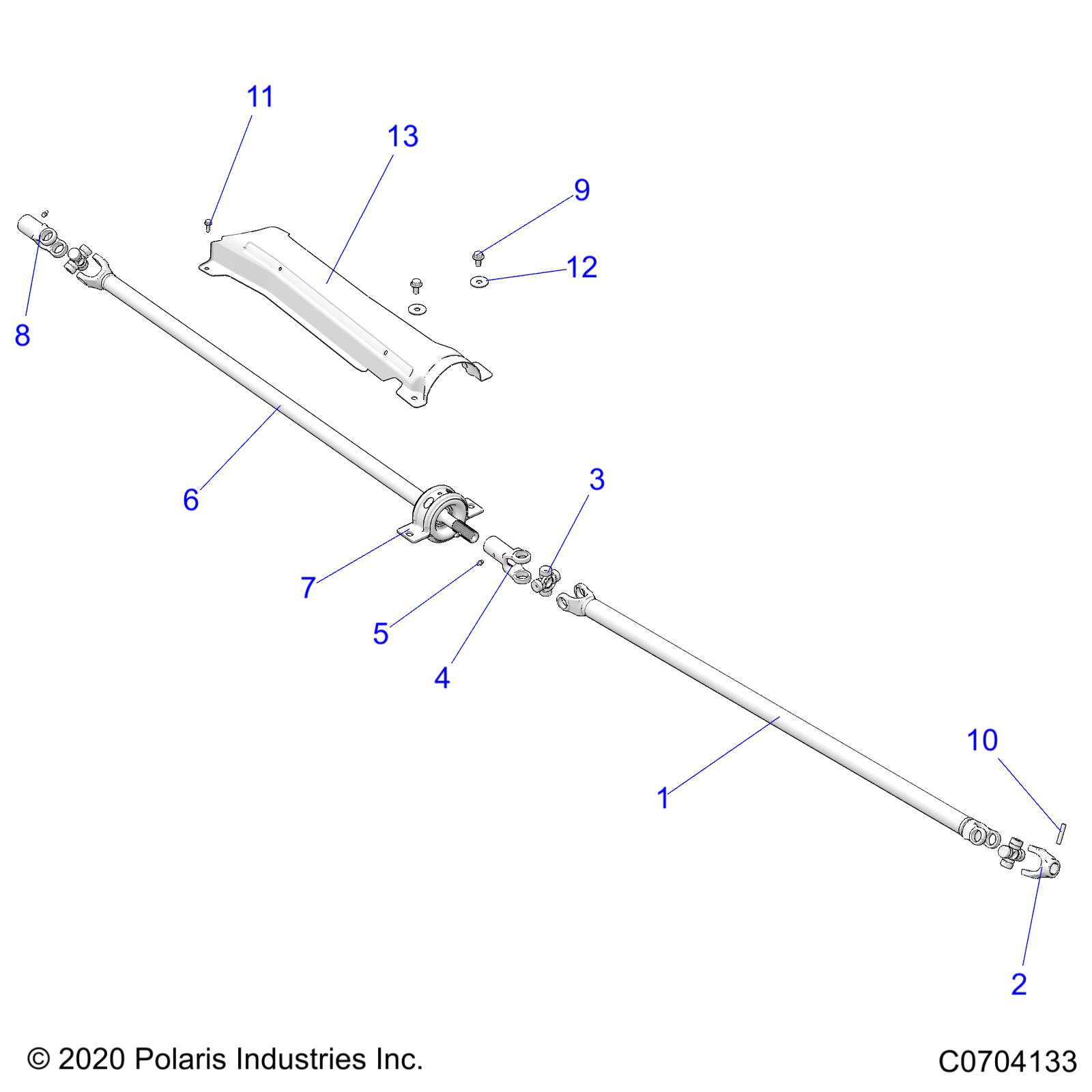 DRIVE TRAIN, PROP SHAFT - Z23N4E99A/99B (C0704133)