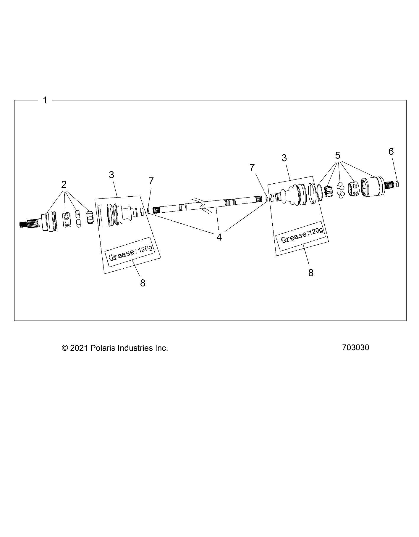 DRIVE TRAIN, HALF SHAFT, FRONT - Z25RPD2KAK/BK/AJ/BJ/AM/BM (703030)