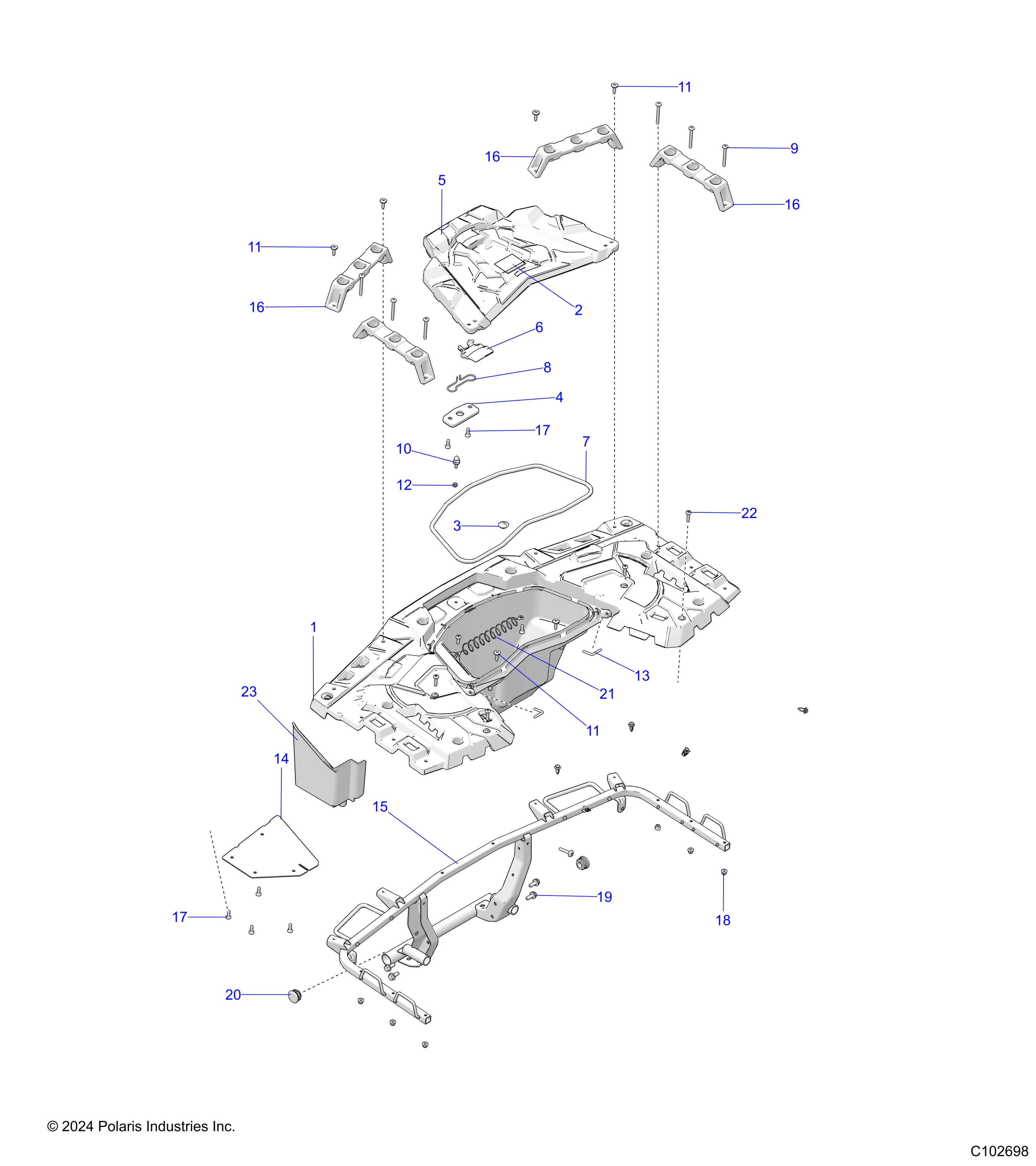 BODY, REAR RACK - A25SXA85A1/A6 (C102698)