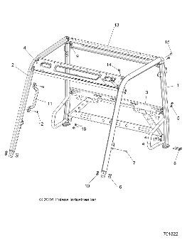 CHASSIS, CAB FRAME - R22MAE57DX (701822)