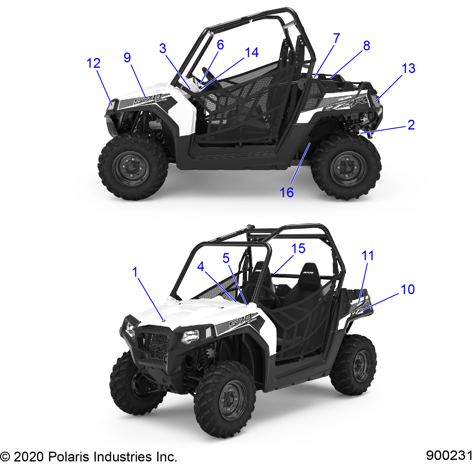 BODY, DECALS - Z22CHA57A2 (900231)