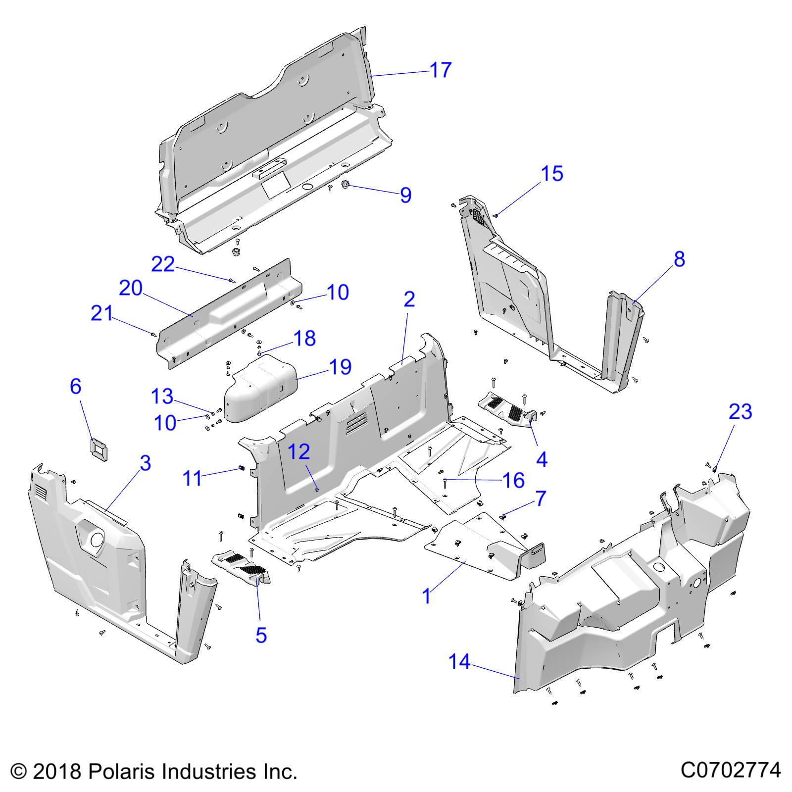 BODY, FLOOR and FENDERS - R20MAA57K1 (C0702774)