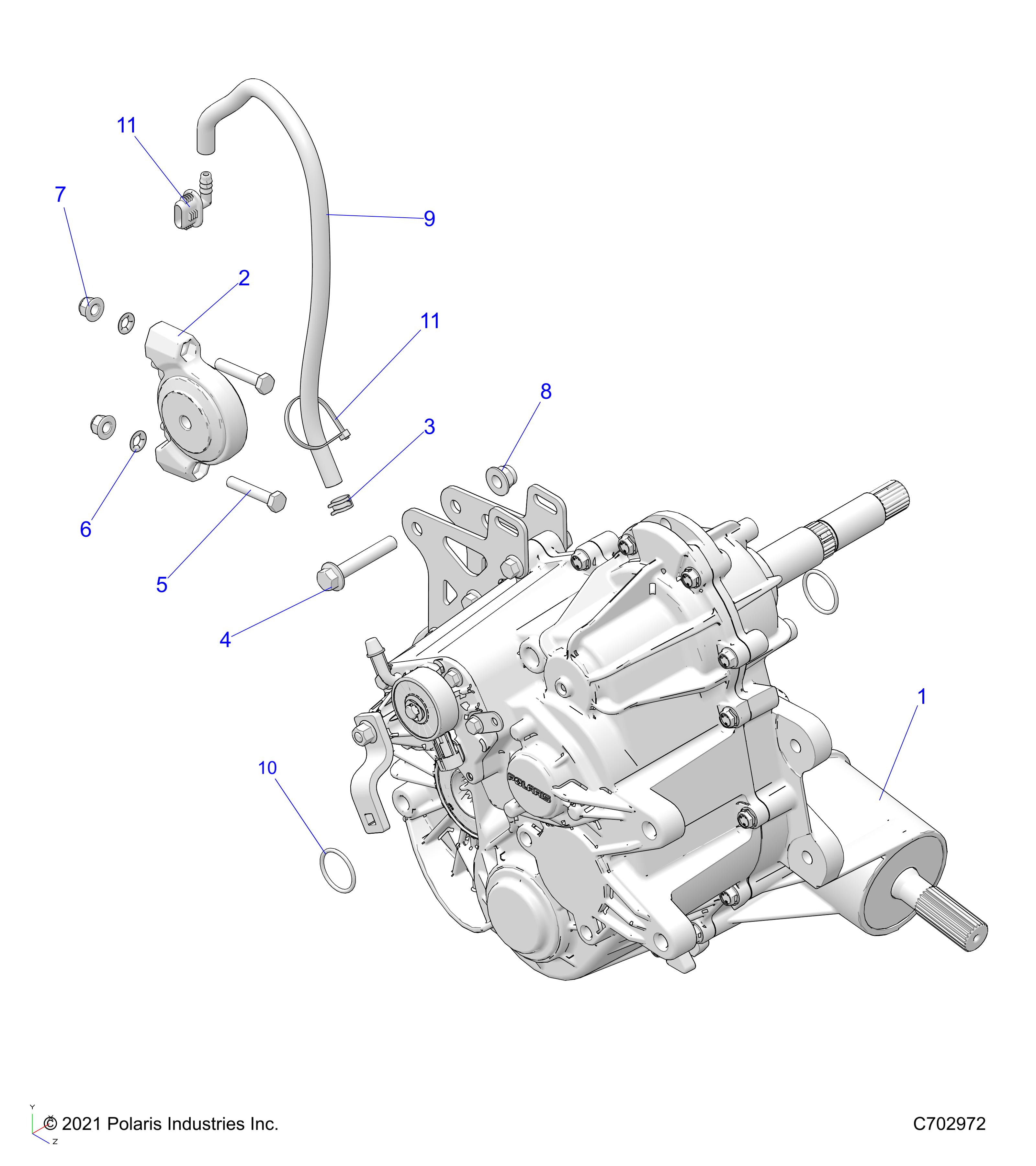 DRIVE TRAIN, MAIN GEARCASE MOUNTING - R22MAA50J7 (C702972)