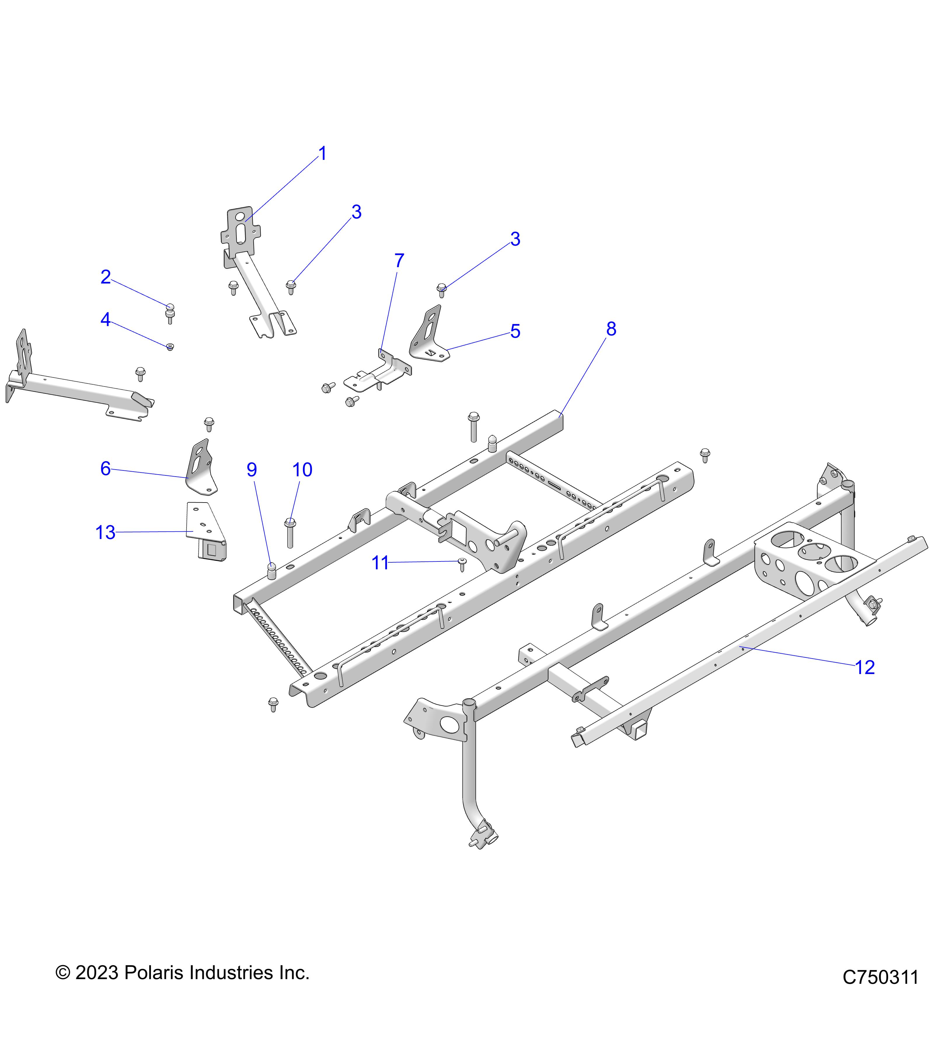 CHASSIS, MAIN FRAME MOUNTS - Z25ASE99P5 (C750311)