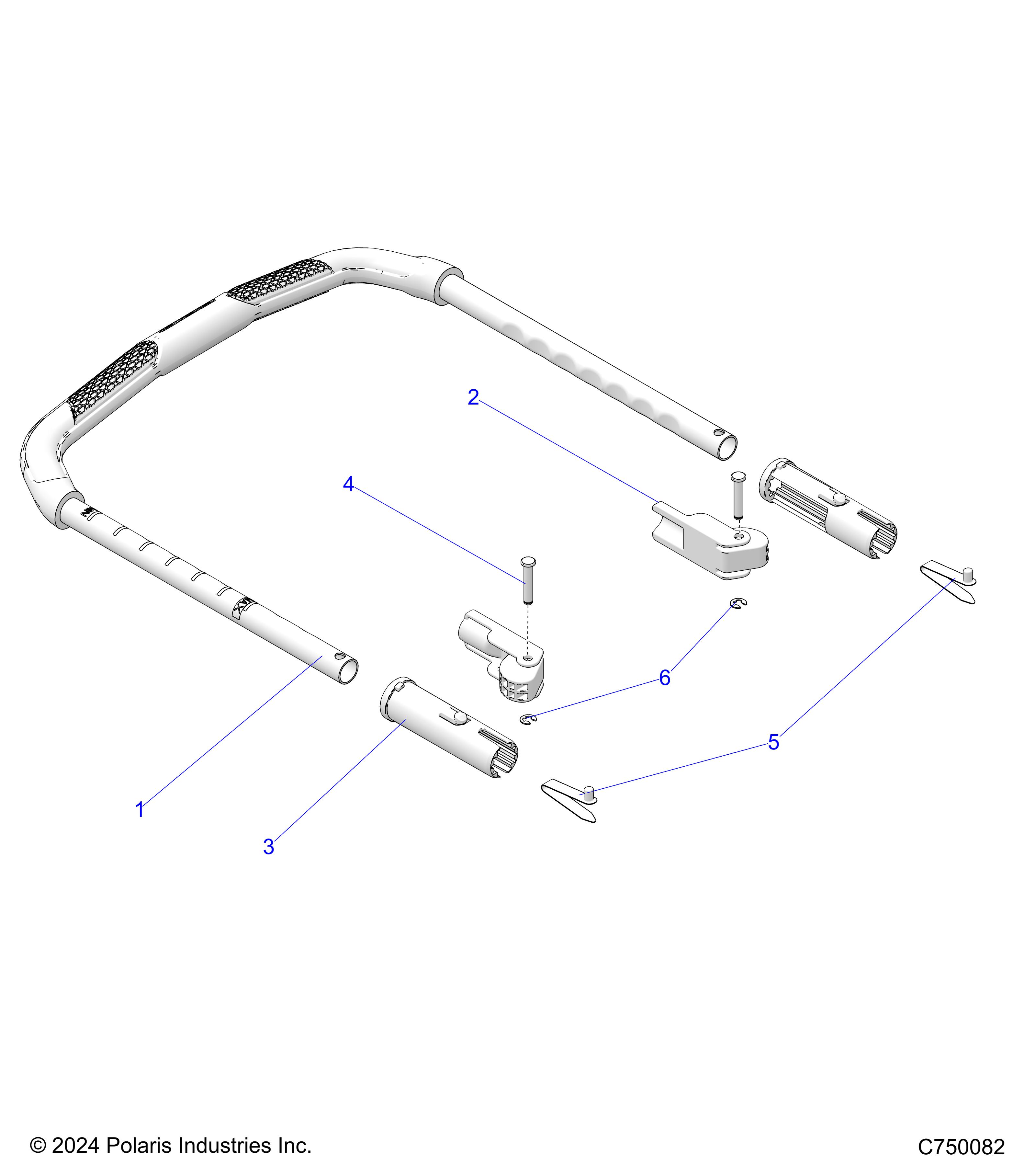 BODY, GRAB BAR, PASSENGER - Z25R4D2KAK/BK/AJ/BJ/AM/BM (C750082)