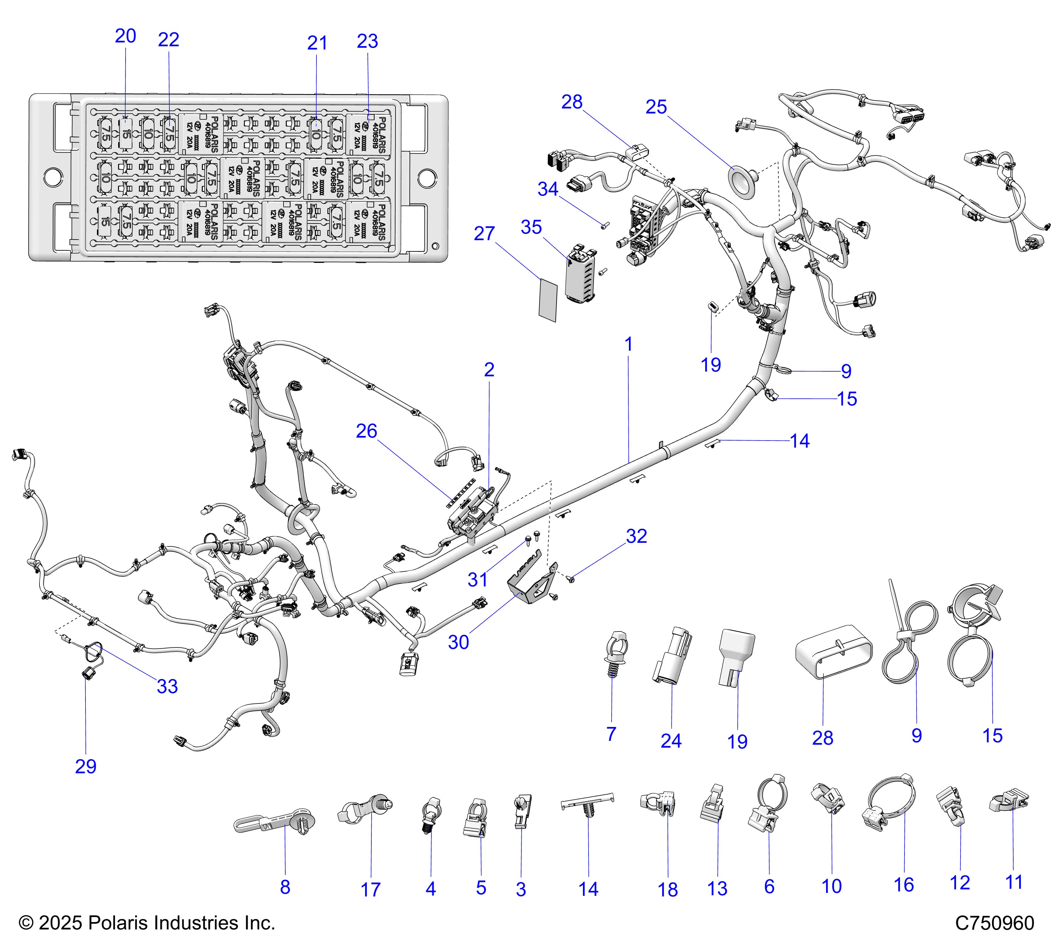 ELECTRICAL, WIRE HARNESS, CHASSIS - Z26XPD92SN/SH (C750960)