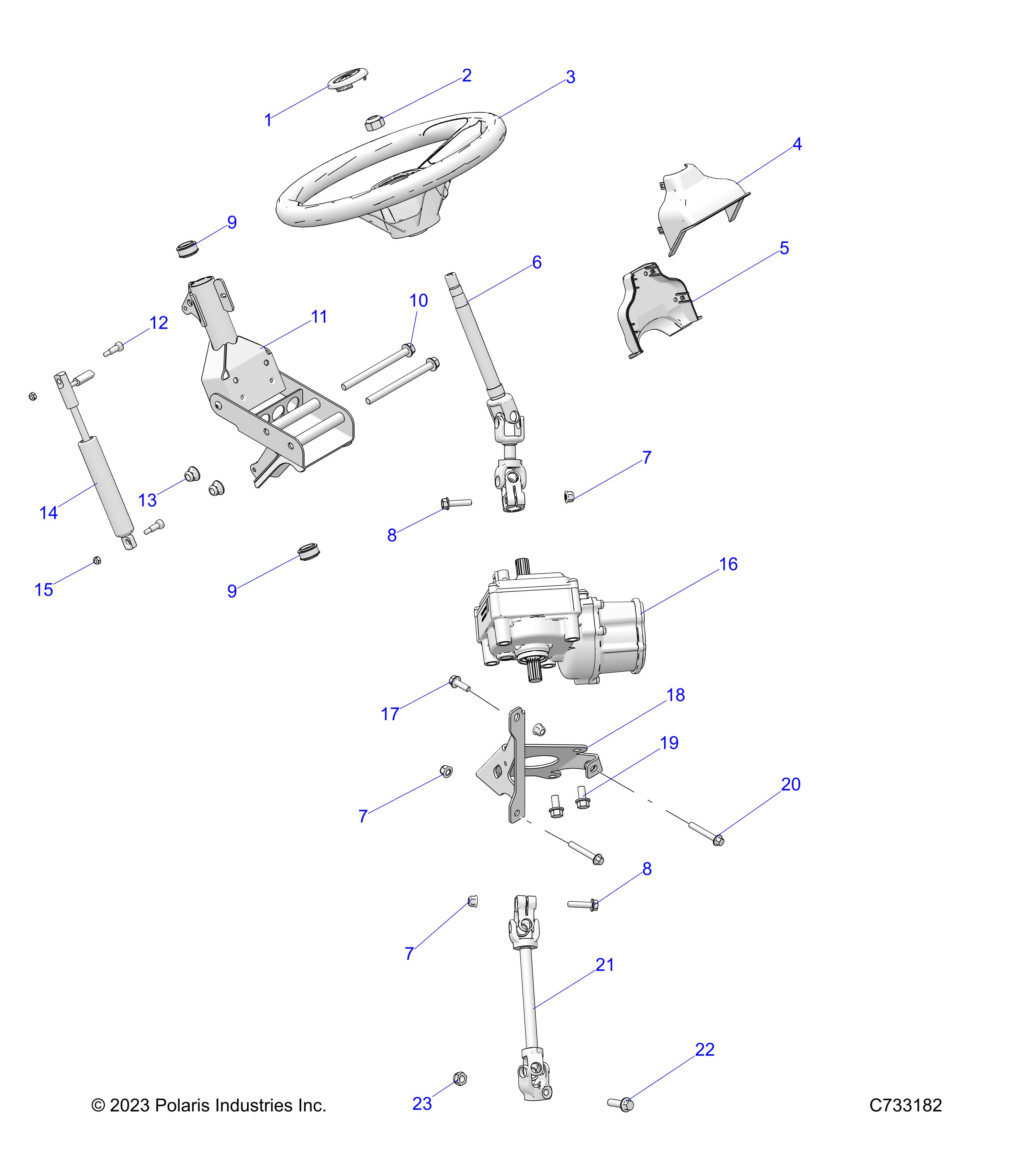 STEERING, EPS STEERING ASM. - R20MAS57F1/F9/C1/C9/CK (C733182)