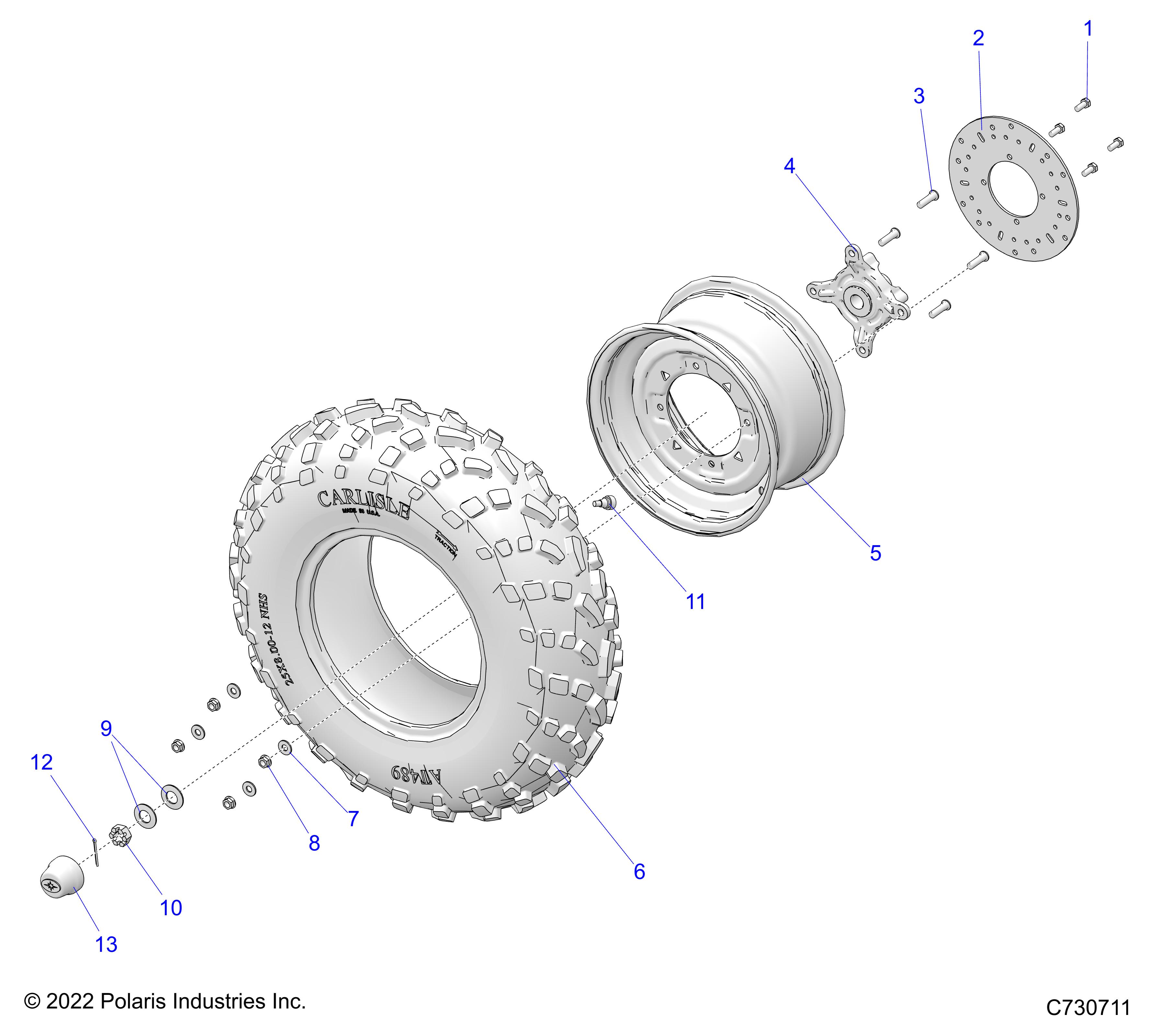 WHEELS, FRONT, PREMIUM - R23MAE57B4/B9 (C730711)