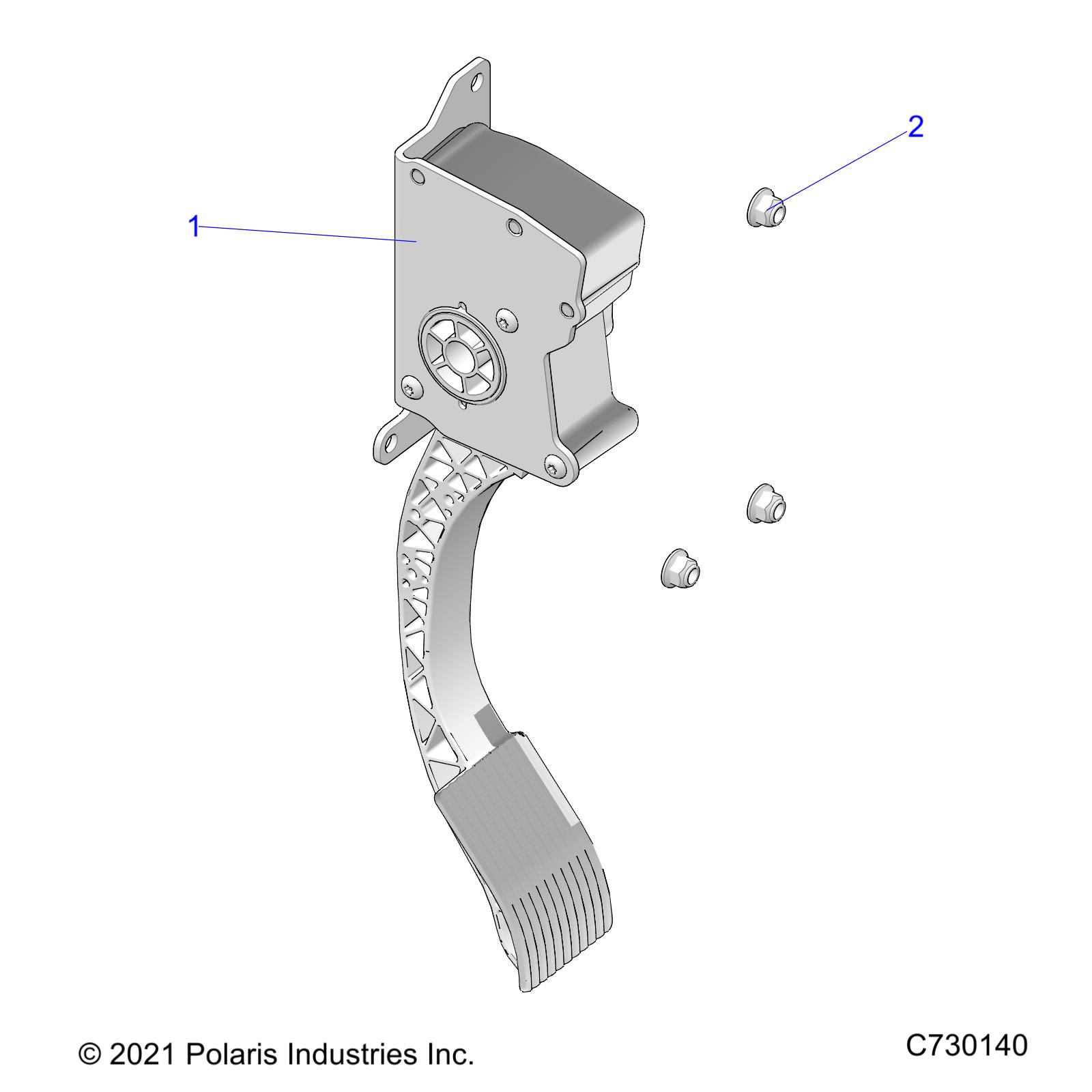 ENGINE, THROTTLE PEDAL - R22MAA57B1/EB5/B9 (C730140)