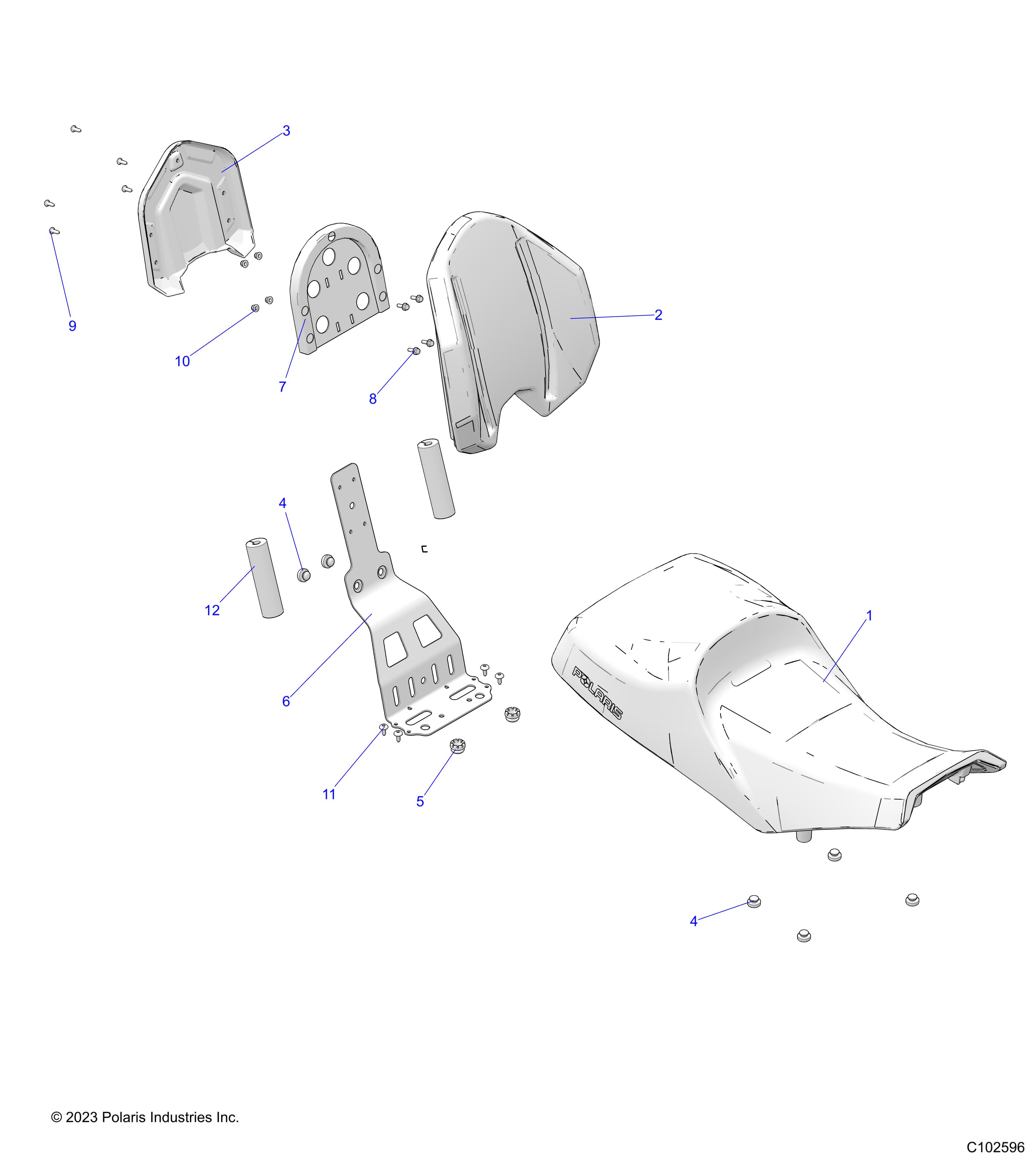 BODY, SEAT - A24SDA57A5/E57A4 (C102596)