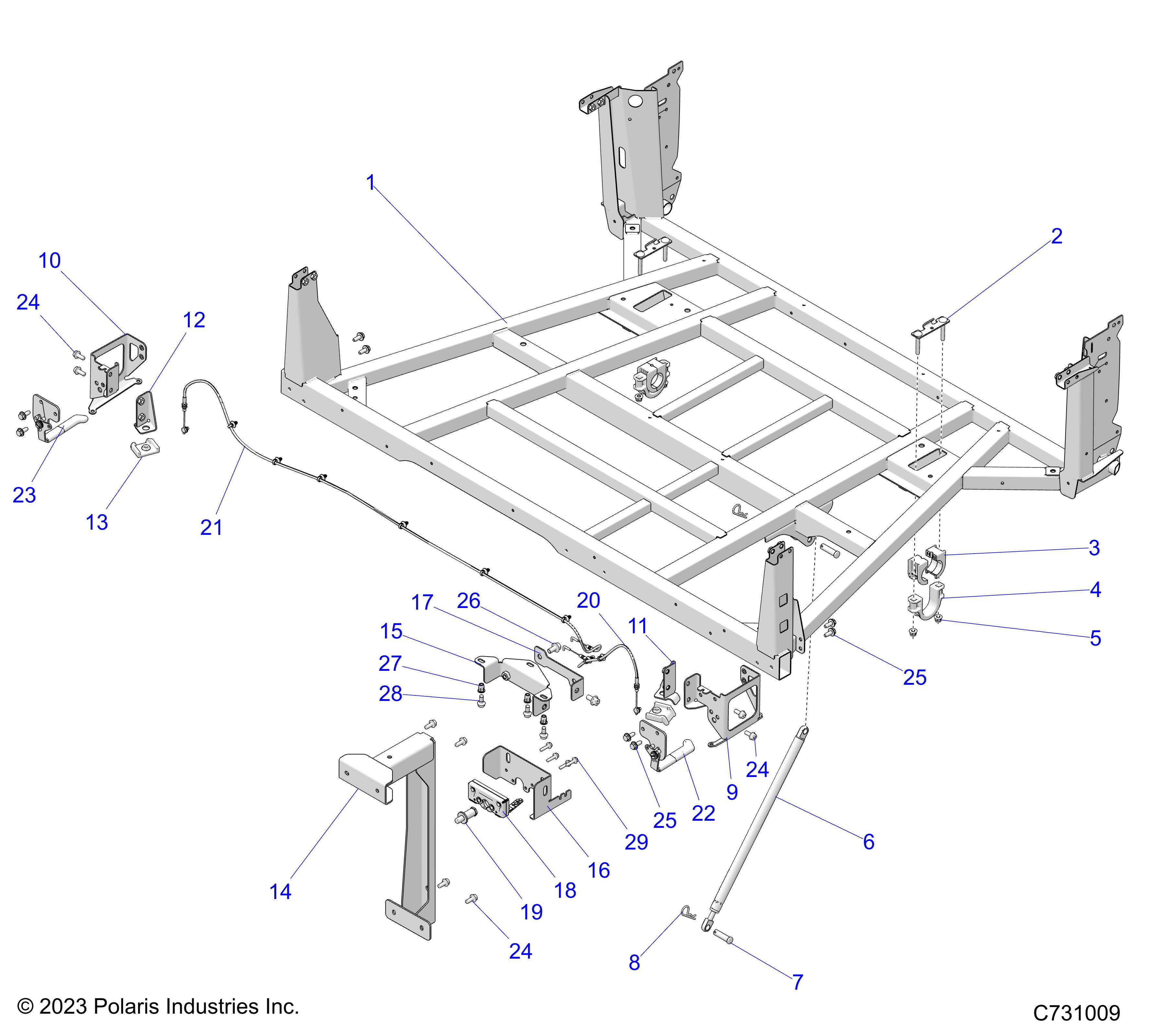 BODY, BOX, MOUNTING - R24XAE1RAH/BH  (C731009)