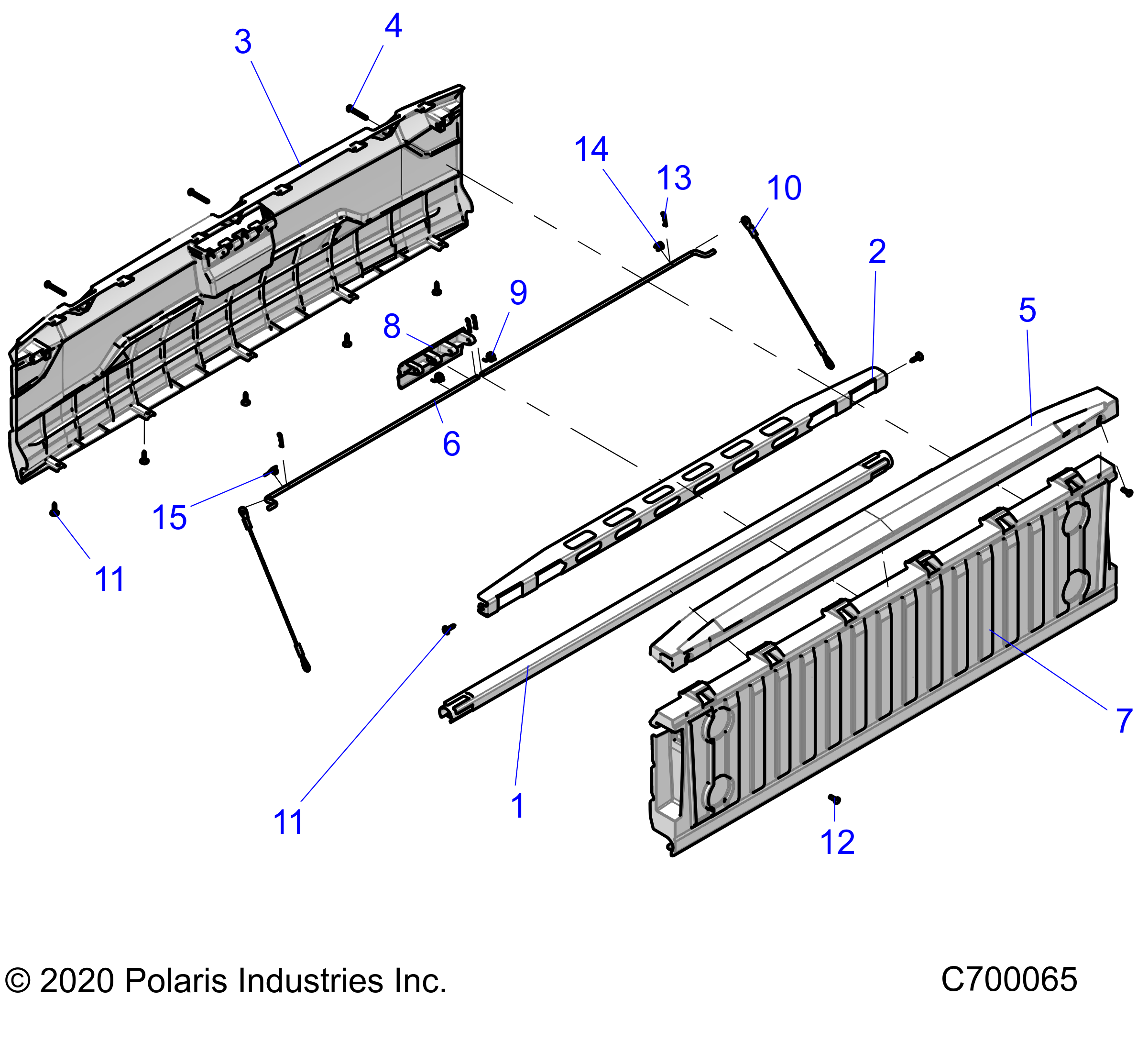 BODY, BOX, TAILGATE - R21RSE99A9/AC/AP/AW/B9/BC/BP/BW (C700065)