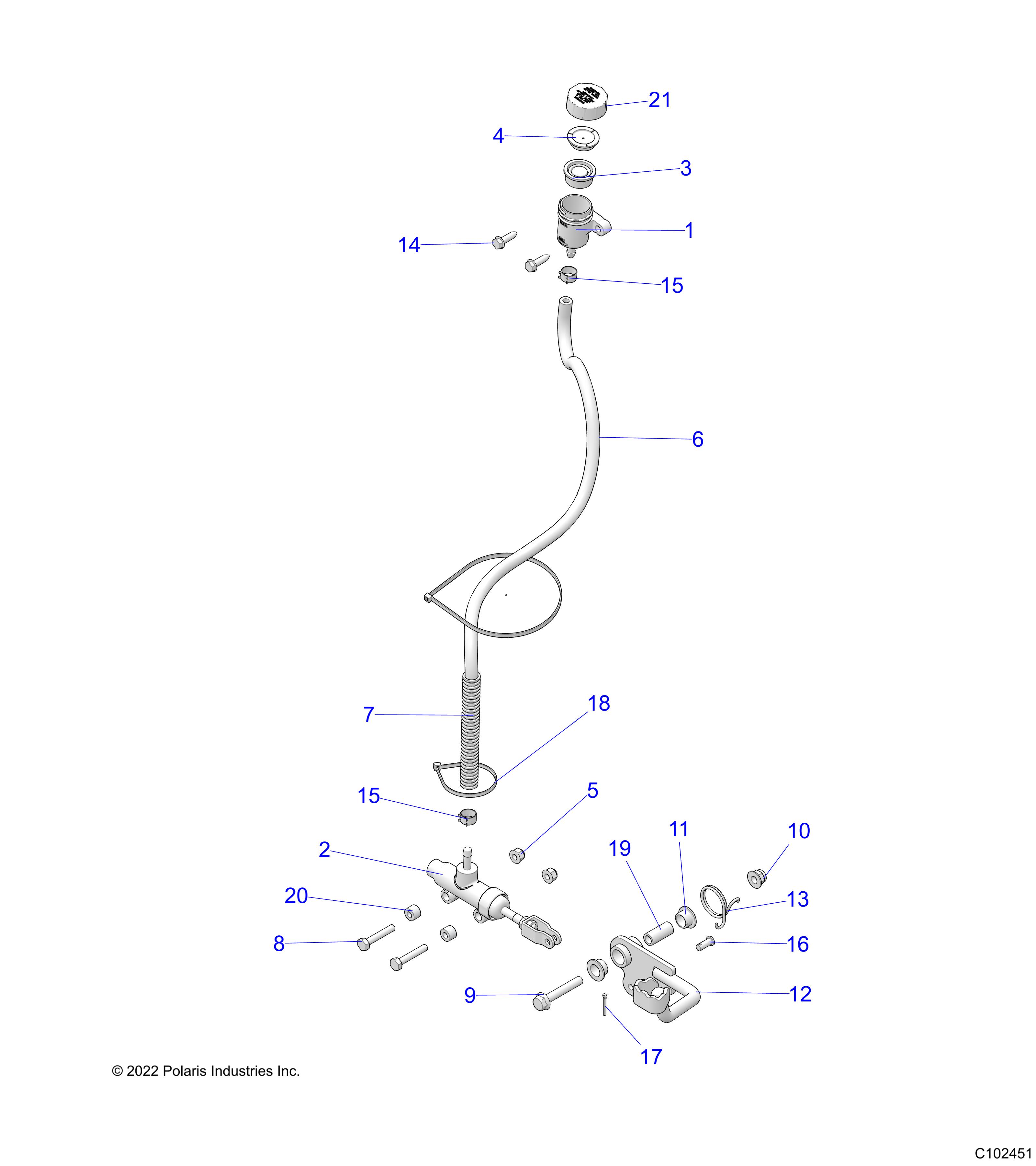 BRAKES, BRAKE PEDAL and MASTER CYLINDER - A23SEA57F1/T57C1/C2/F1 (C102451)