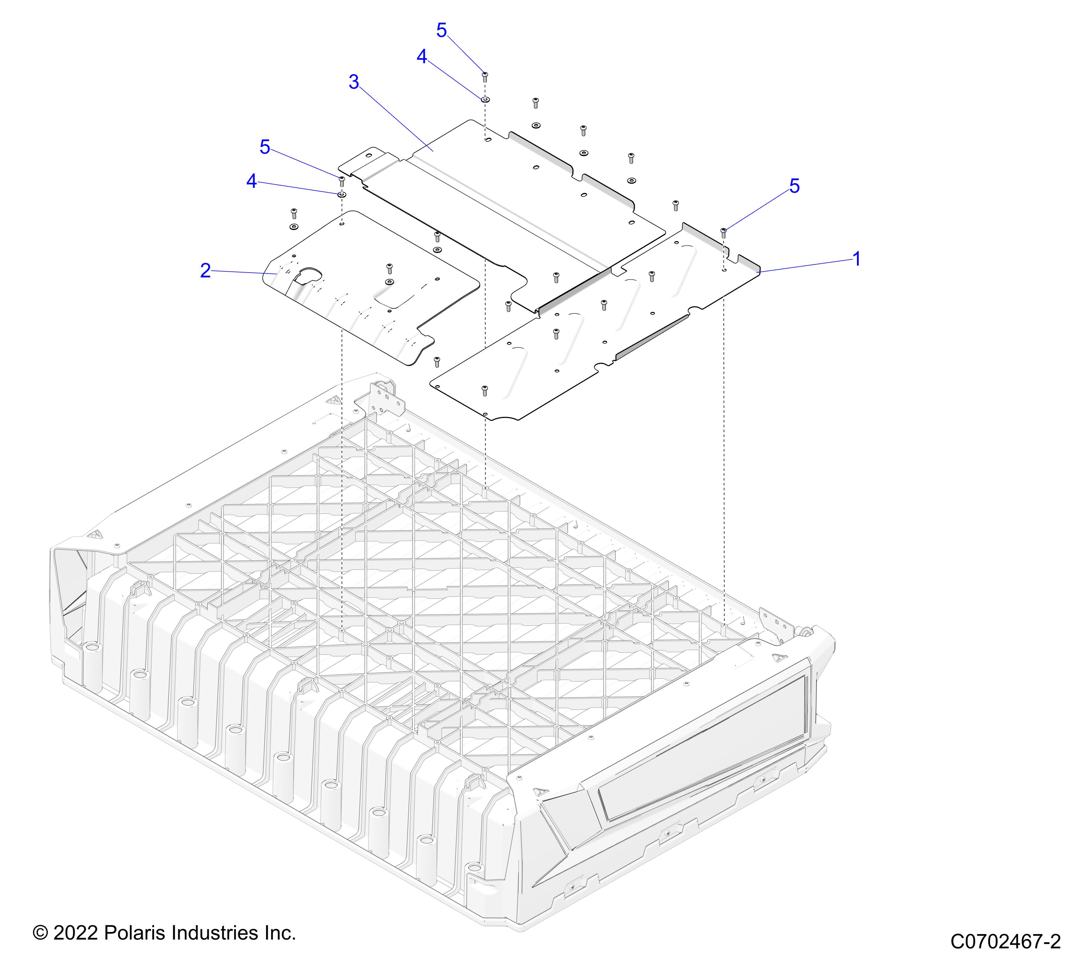 BODY, BOX SHIELDS - R24CDA57A1 (C0702467-2)