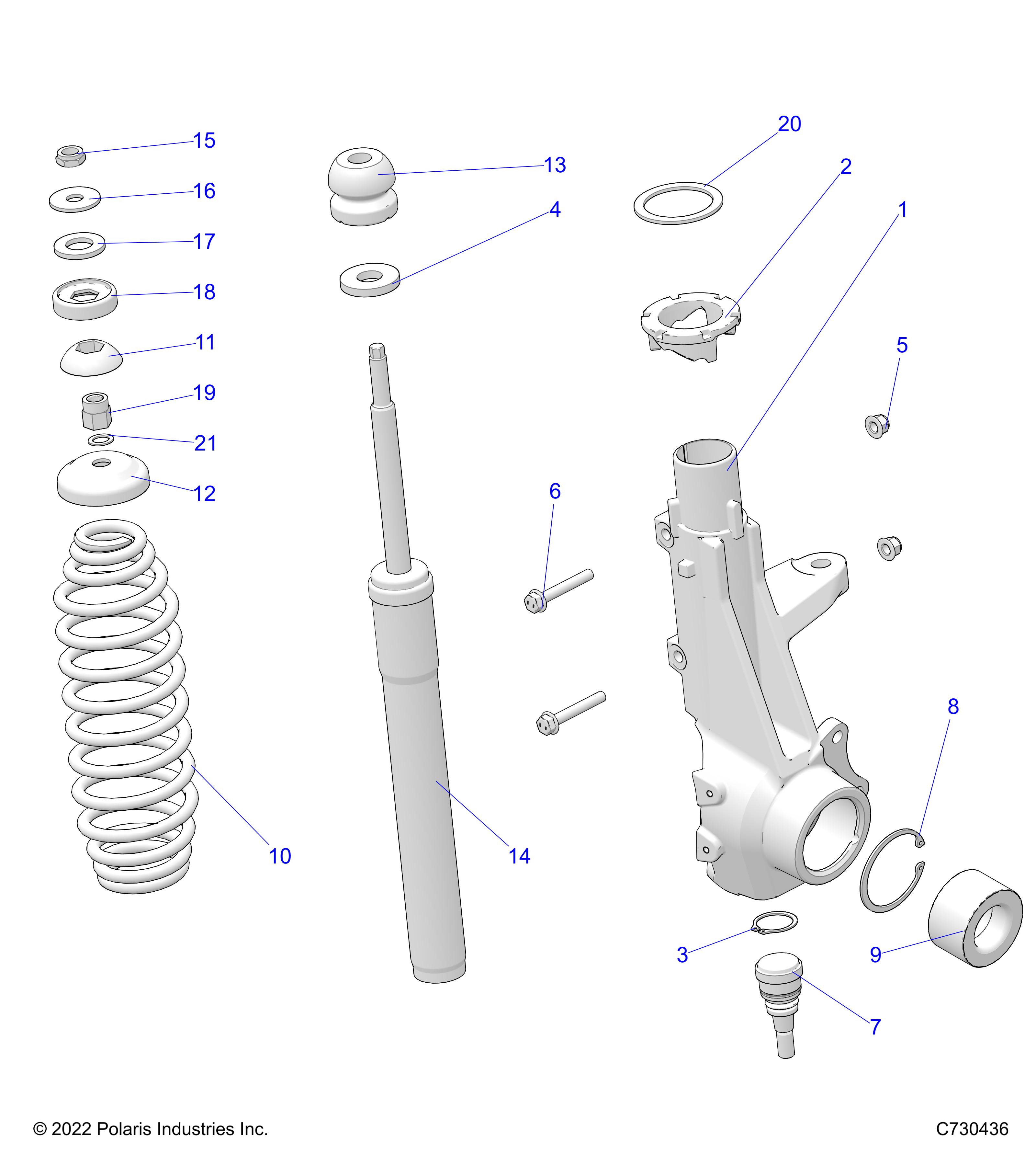 SUSPENSION, FRONT STRUT - D24M4A57B4/G57B4/U57B4/W57B4 (C730436)