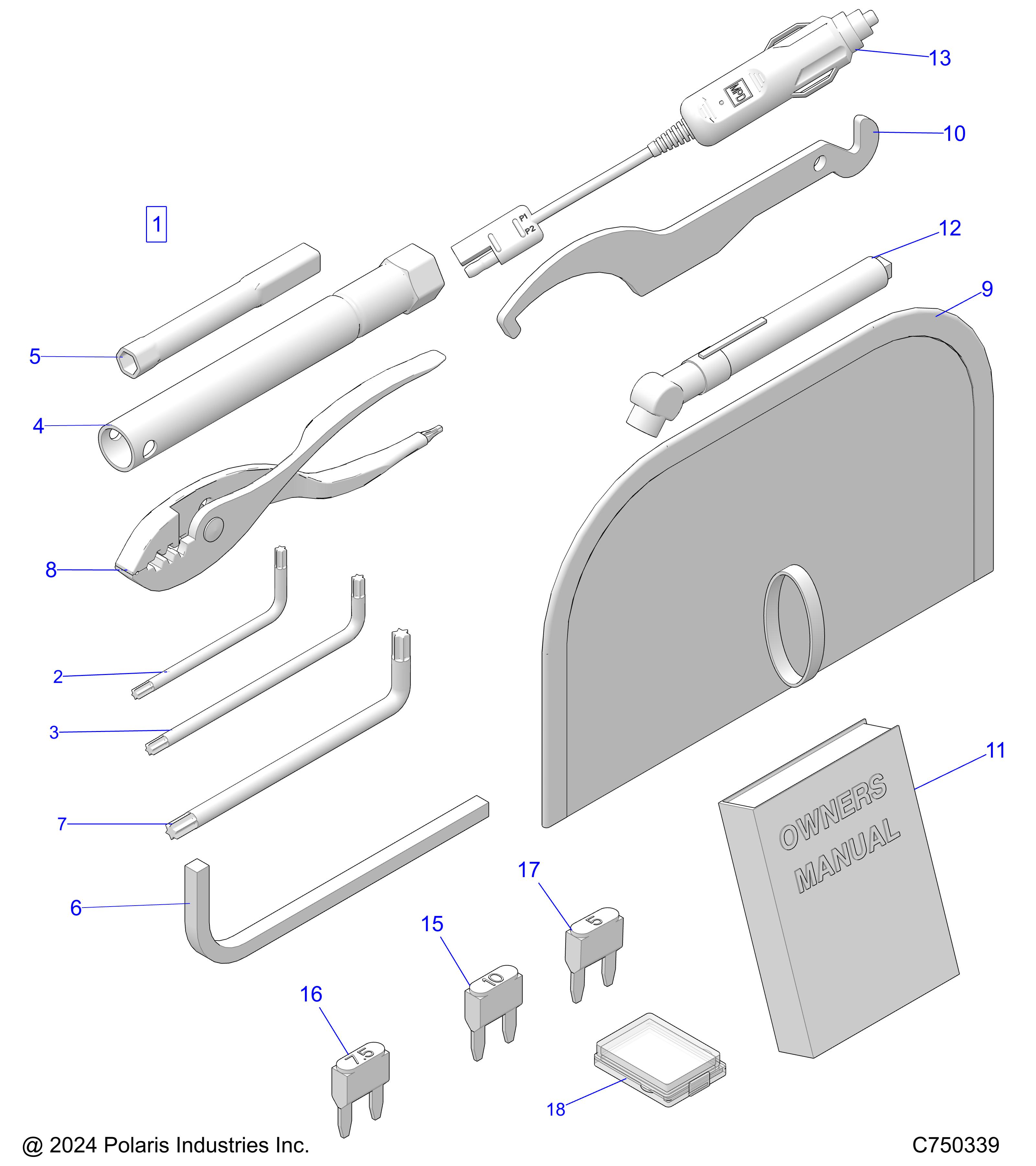 REFERENCE, OWNERS MANUAL AND TOOL KIT - Z25ASE99P5 (C0701147)