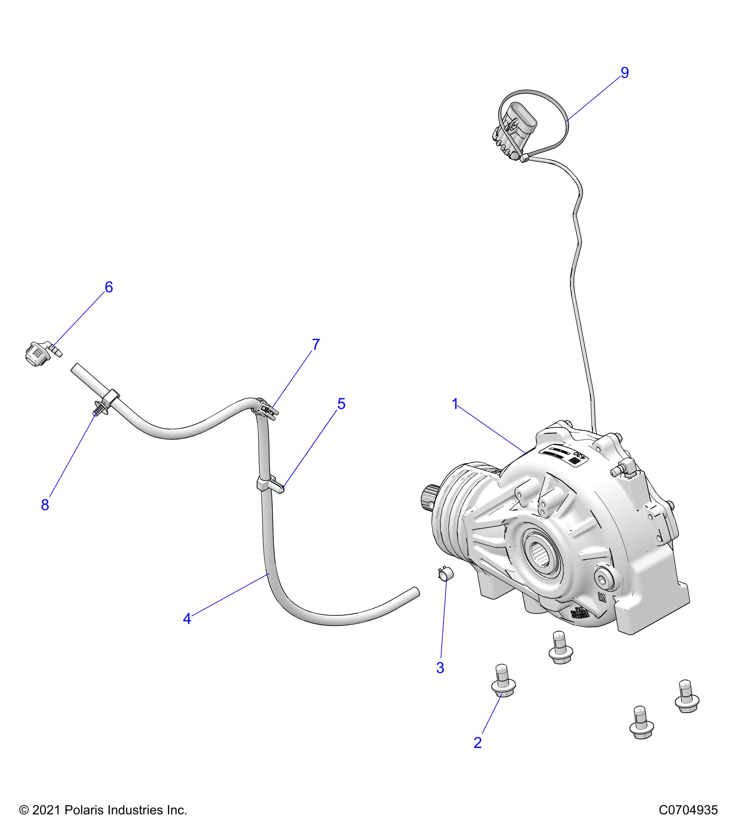 DRIVE TRAIN, FRONT GEARCASE MOUNTING - Z22NAS99CK/FK (C700275-3)