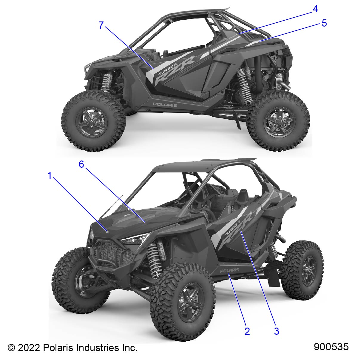 BODY, DECALS, GRAPHICS - Z23GAD92AL/92BL (900535)