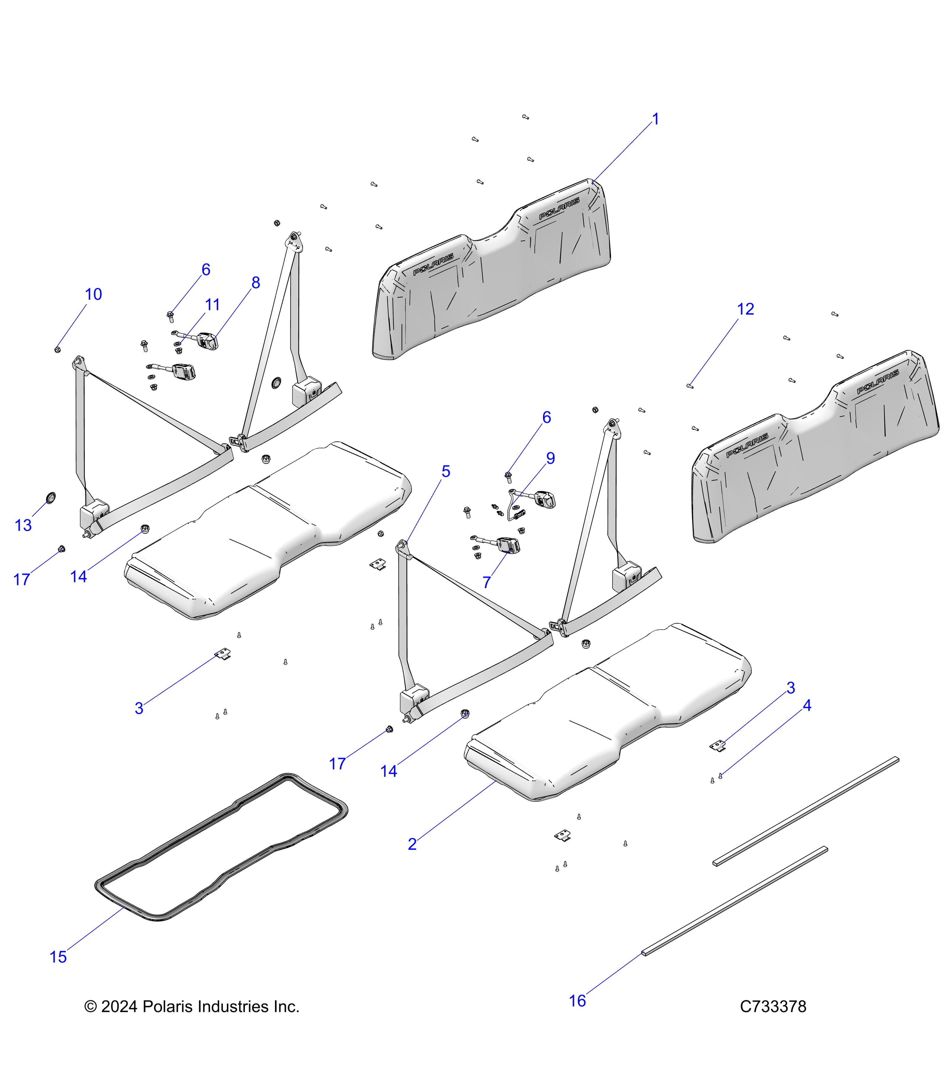 BODY, SEAT - R25M4U57Z5/B5/Z6/B6 (C733378)